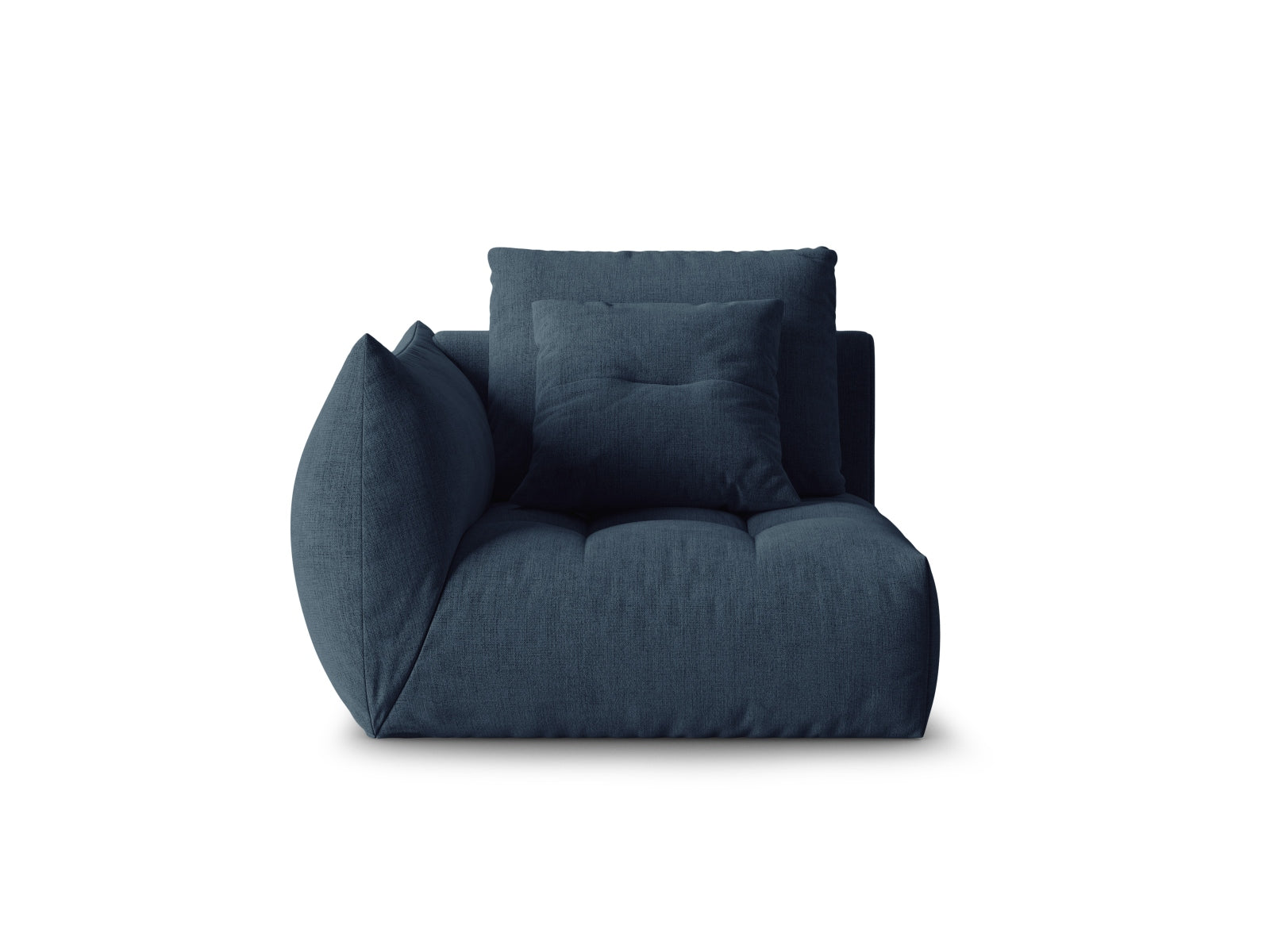 Bloom Modul links 1 Sitzer in Dark Blue präsentiert im Onlineshop von KAQTU Design AG. Modulares Sofa ist von Micadoni