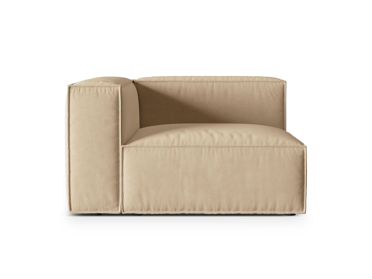 Nuria Velour links Modular Sofa 1 Sitzer in Nude-Paris präsentiert im Onlineshop von KAQTU Design AG. Modulares Sofa ist von Micadoni