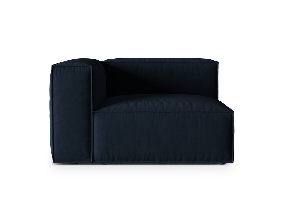 Nuria Velour links Modular Sofa 1 Sitzer in Dark Blue-Paris präsentiert im Onlineshop von KAQTU Design AG. Modulares Sofa ist von Micadoni