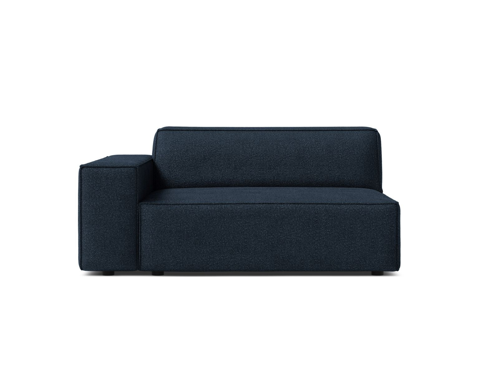 Stylisches 1-Sitzer Modul Jodie in tiefem Blau, perfekt für kreative Sofa-Kombinationen und zeitgemäße Einrichtungslösungen von Micadoni.