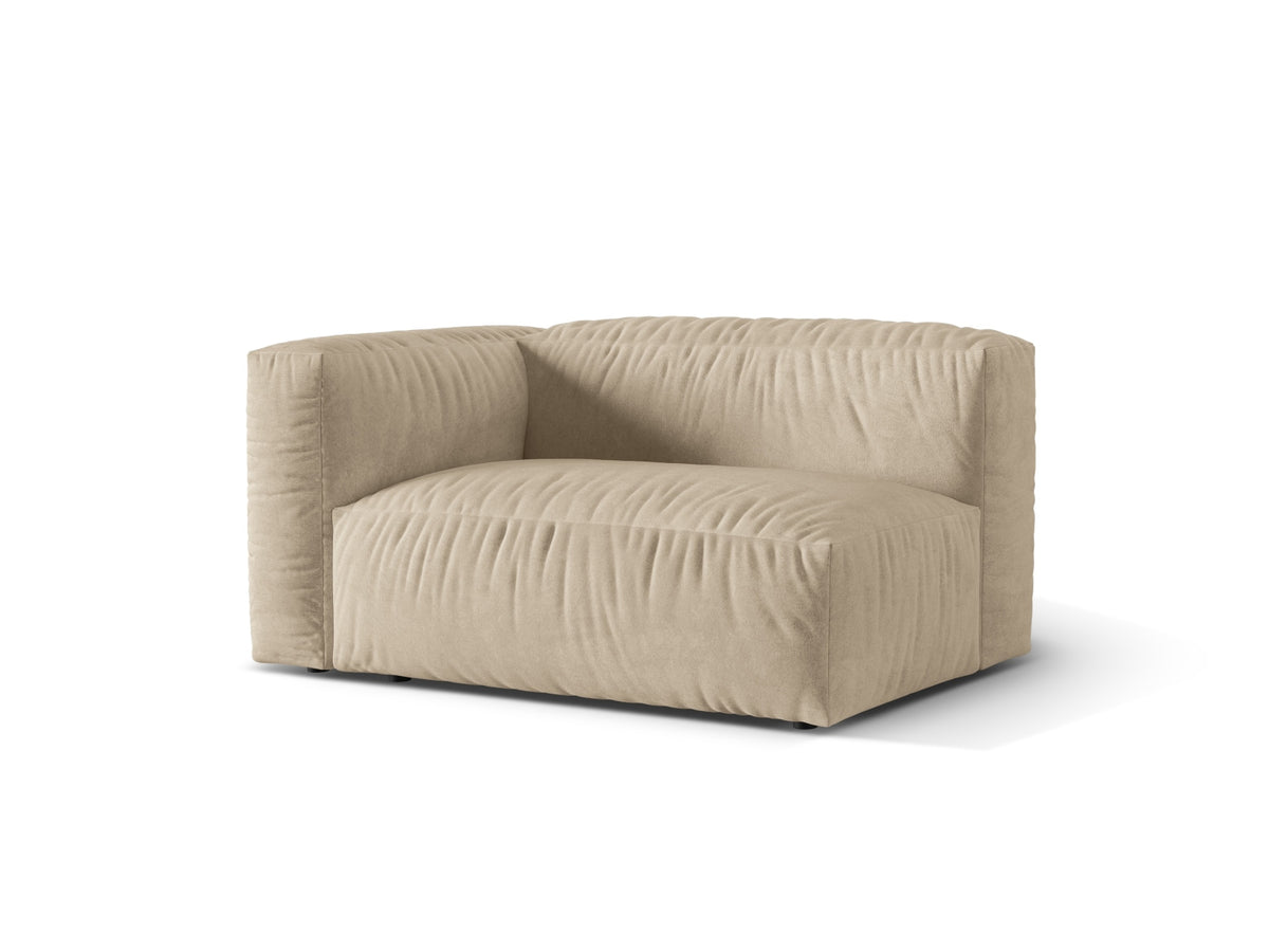 Martina Modul links 1 Sitzer in Light Beige-Vogue präsentiert im Onlineshop von KAQTU Design AG. Modulares Sofa ist von Micadoni