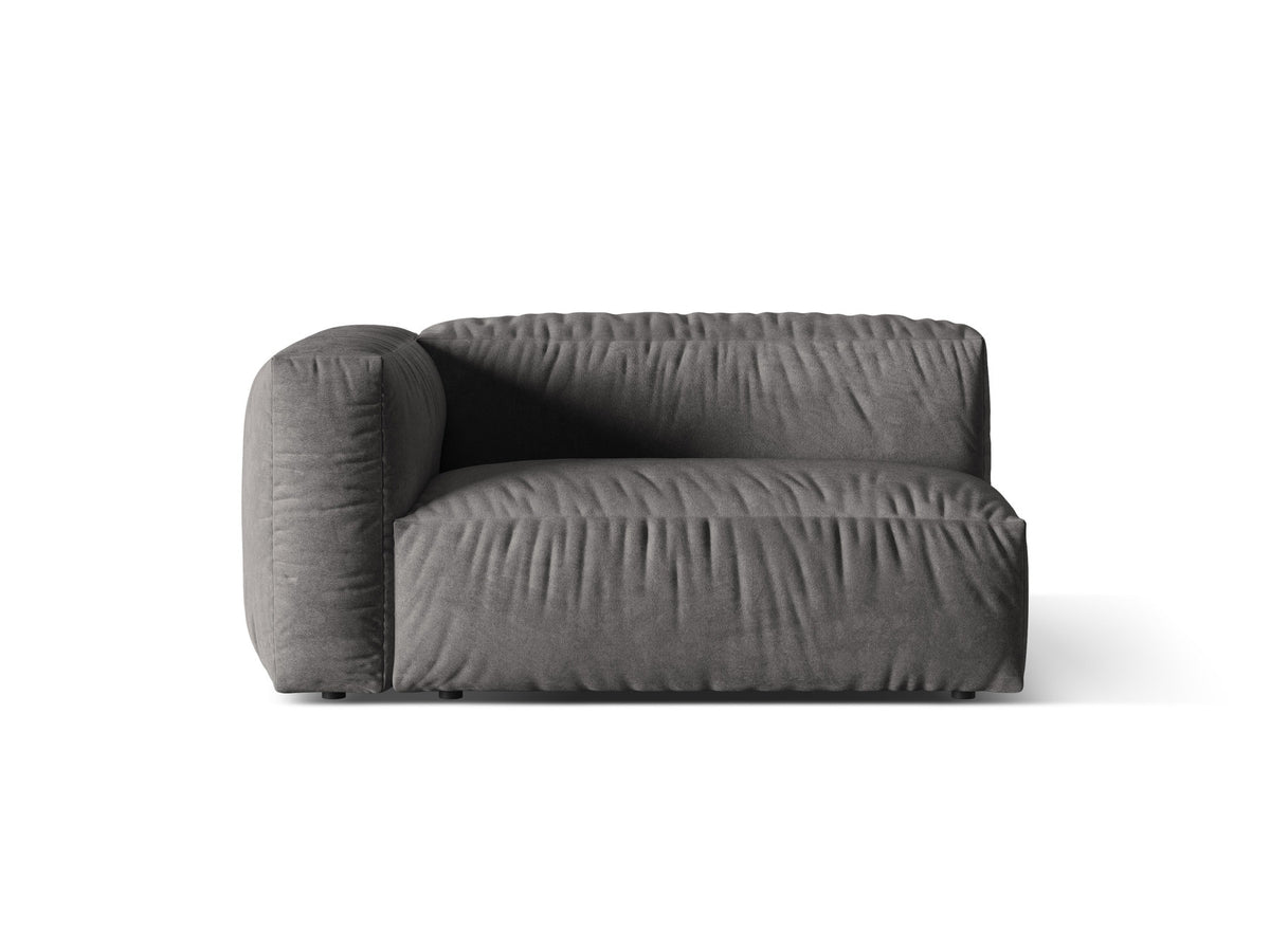 Martina Modul links 1 Sitzer in Grey-Vogue präsentiert im Onlineshop von KAQTU Design AG. Modulares Sofa ist von Micadoni