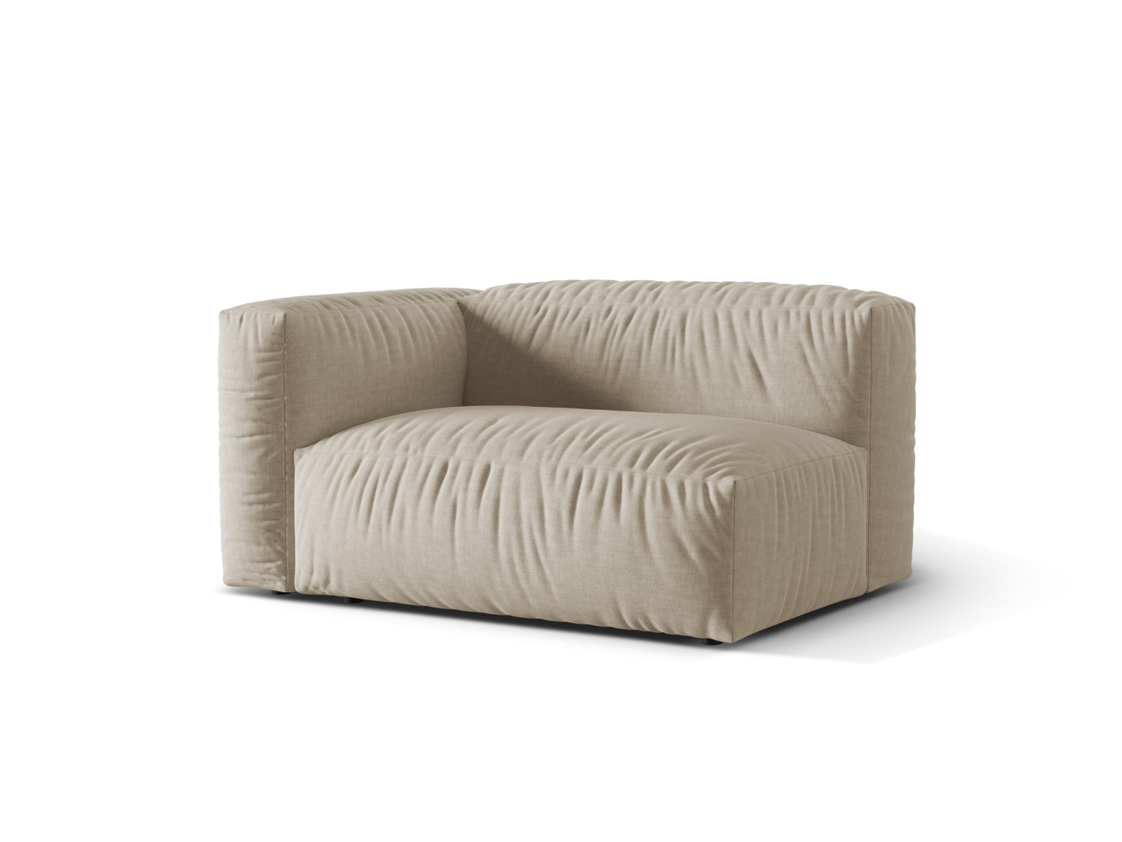 Martina Modul links 1 Sitzer in Light Beige präsentiert im Onlineshop von KAQTU Design AG. Modulares Sofa ist von Micadoni