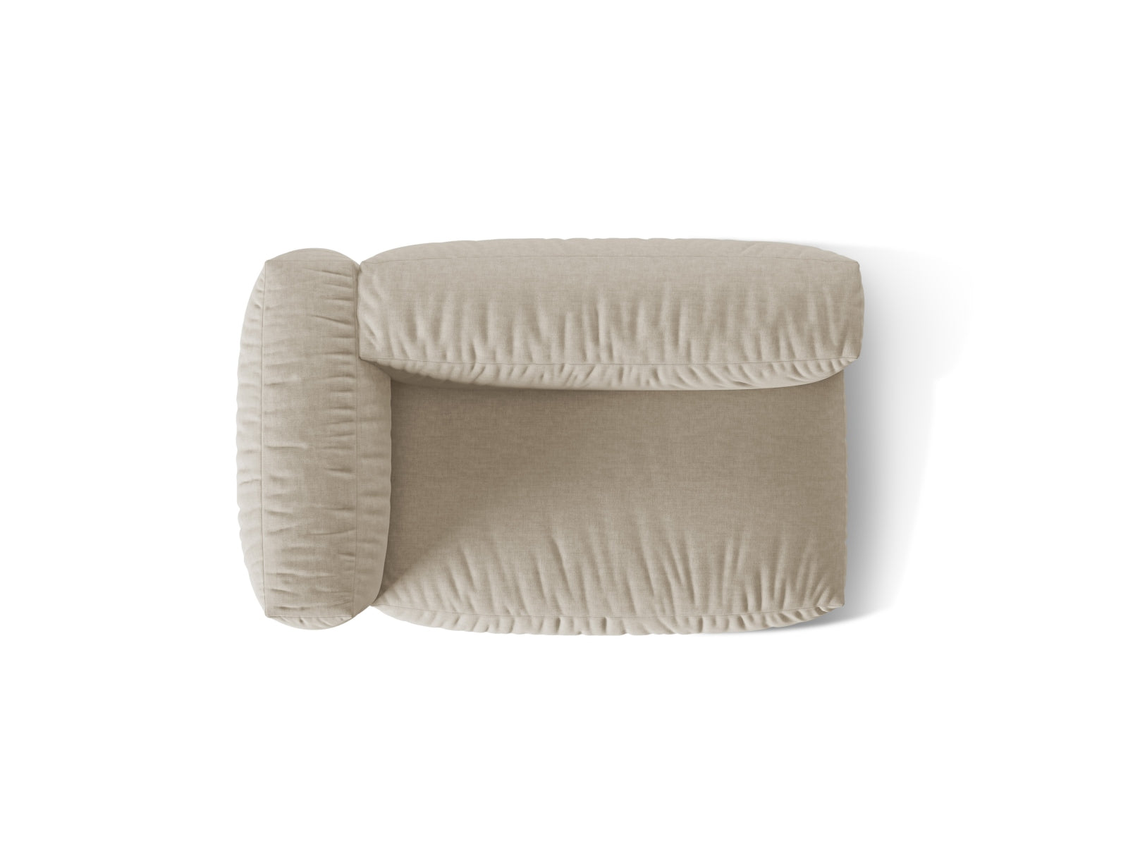 Martina Modul links 1 Sitzer in Light Beige präsentiert im Onlineshop von KAQTU Design AG. Modulares Sofa ist von Micadoni