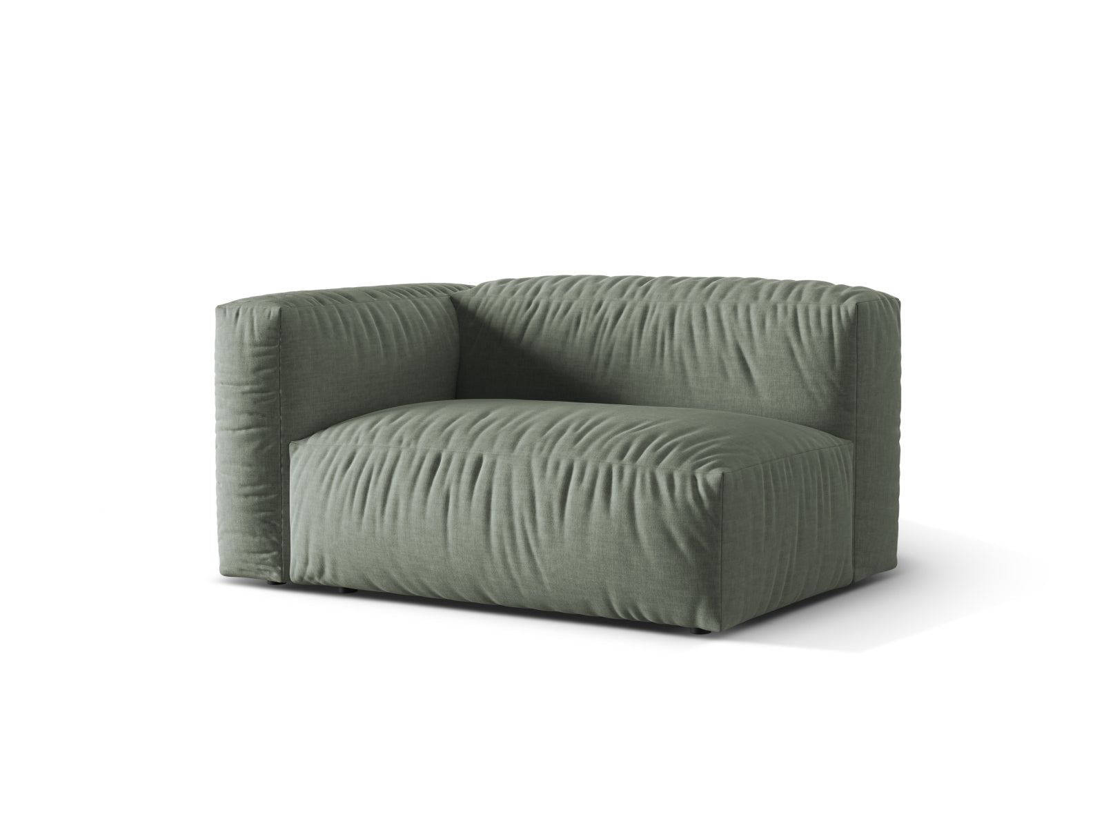 Martina Modul links 1 Sitzer in Moss Green präsentiert im Onlineshop von KAQTU Design AG. Modulares Sofa ist von Micadoni