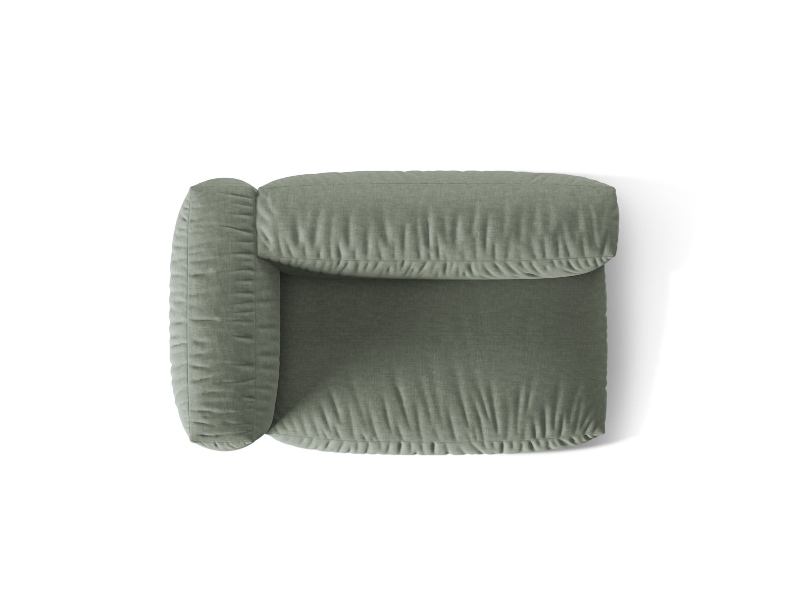Martina Modul links 1 Sitzer in Moss Green präsentiert im Onlineshop von KAQTU Design AG. Modulares Sofa ist von Micadoni