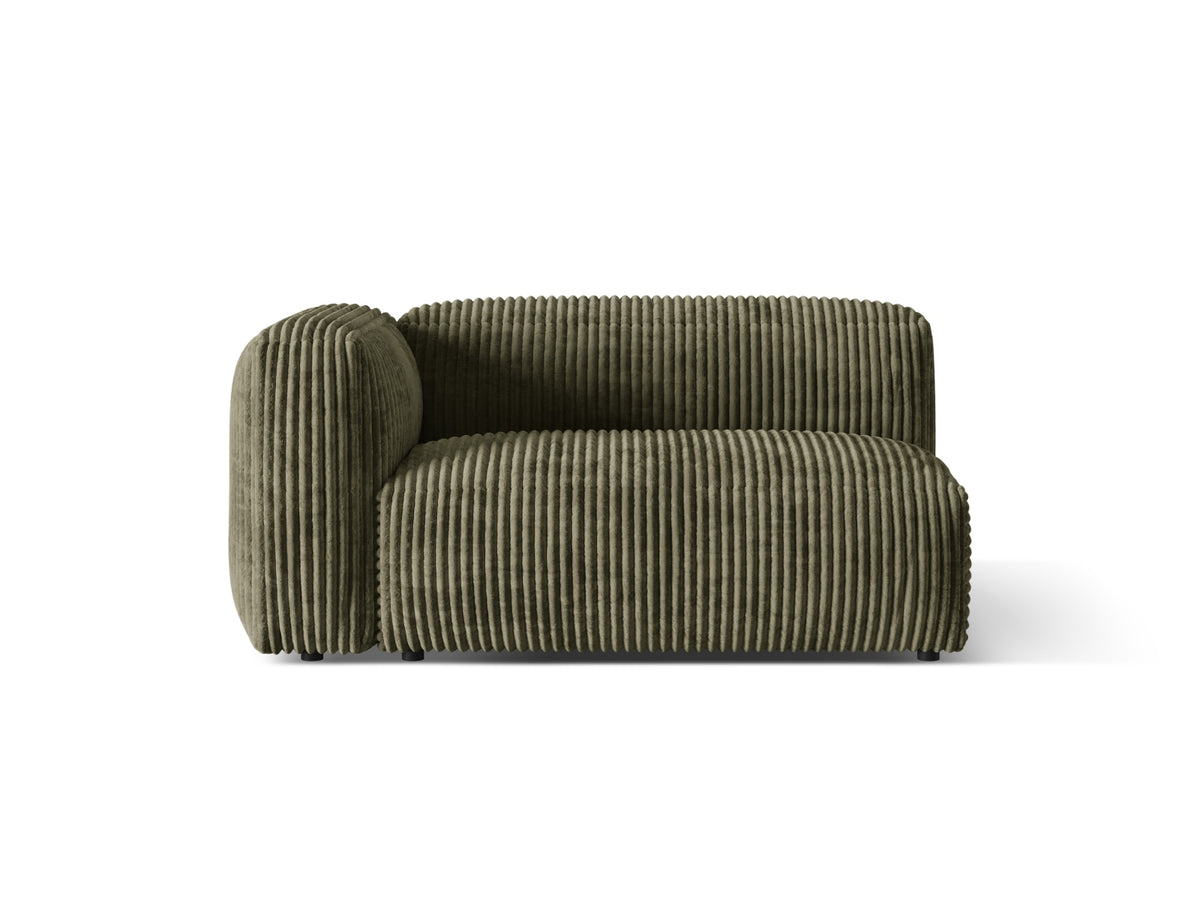 Martina Modul links 1 Sitzer in Moss Green-Tilia präsentiert im Onlineshop von KAQTU Design AG. Modulares Sofa ist von Micadoni