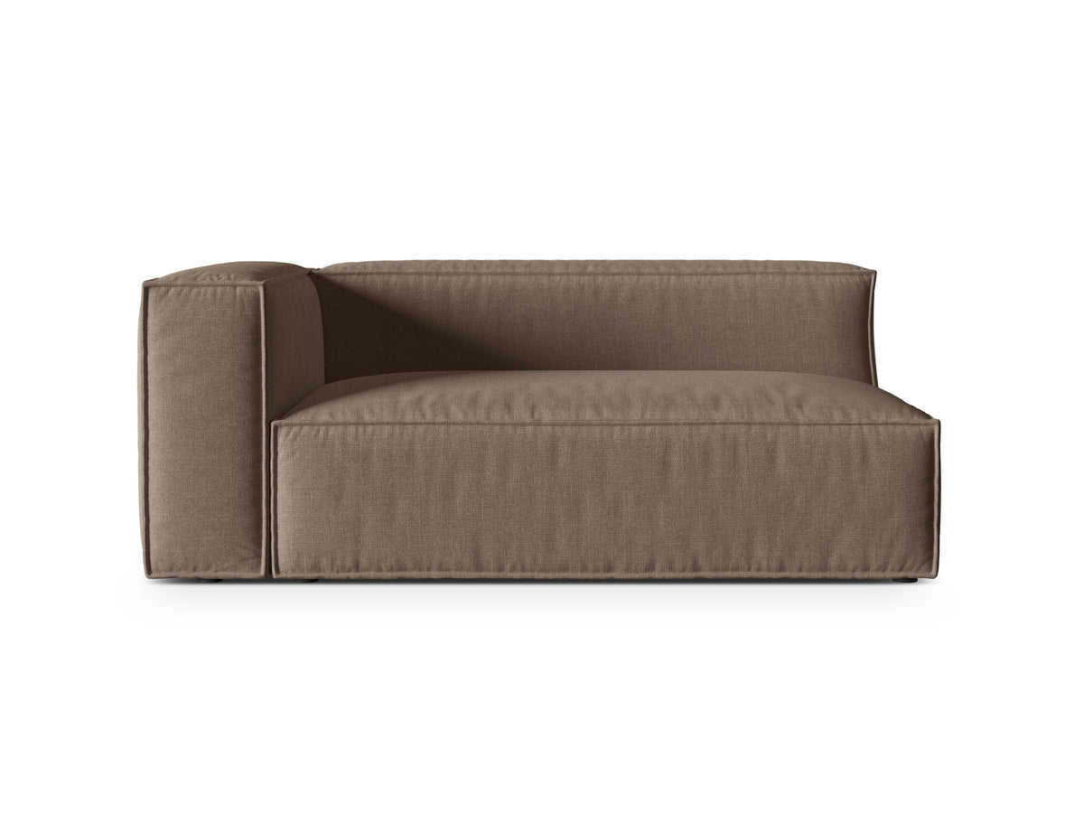 3-Sitzer Modulares Sofa links Nuria in Cappuccino-Liberty präsentiert im Onlineshop von KAQTU Design AG. Modulares Sofa ist von Micadoni