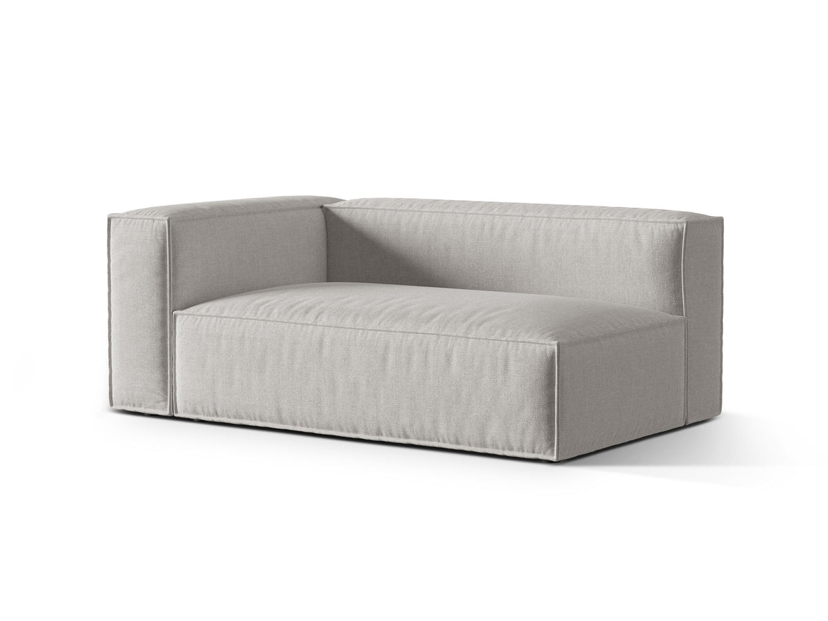 3-Sitzer Modulares Sofa links Nuria in Light Grey-Liberty präsentiert im Onlineshop von KAQTU Design AG. Modulares Sofa ist von Micadoni