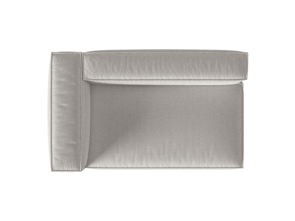3-Sitzer Modulares Sofa links Nuria in Light Grey-Liberty präsentiert im Onlineshop von KAQTU Design AG. Modulares Sofa ist von Micadoni