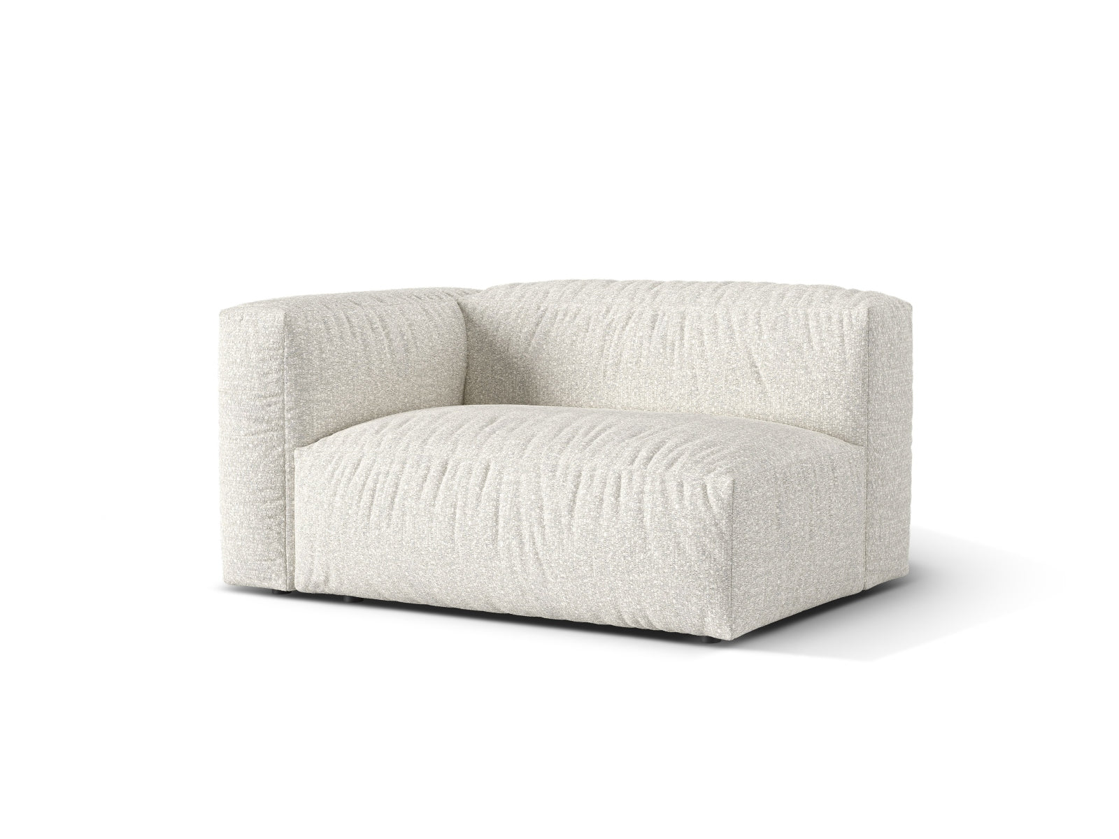 Elegantes Doppelsitz-Sofa links Martina in stilvollem Grey Beige Melange, ideal für moderne Wohnräume und vielseitige Gestaltung.