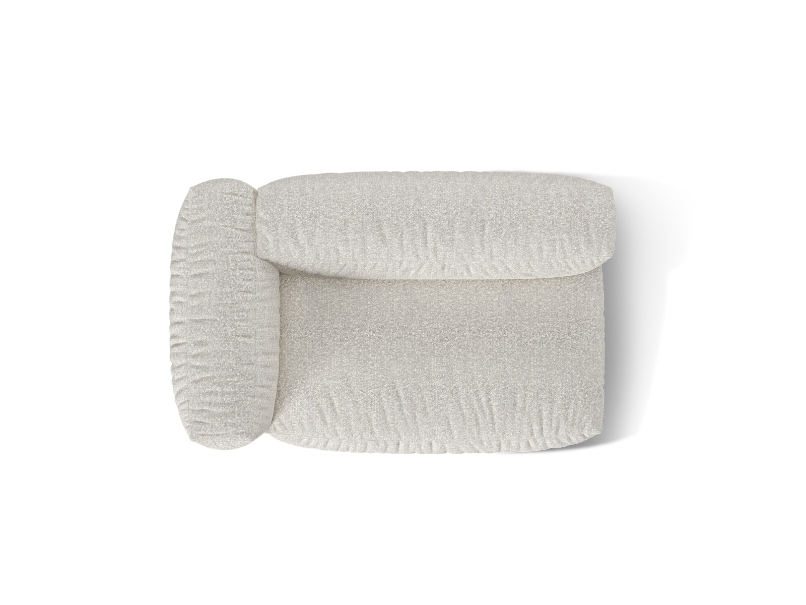 Stylisches Doppelsitz-Sofa links Martina in zeitlosem Grey Beige Melange, perfekt für entspannte Momente und stilvolle Einrichtungsideen.