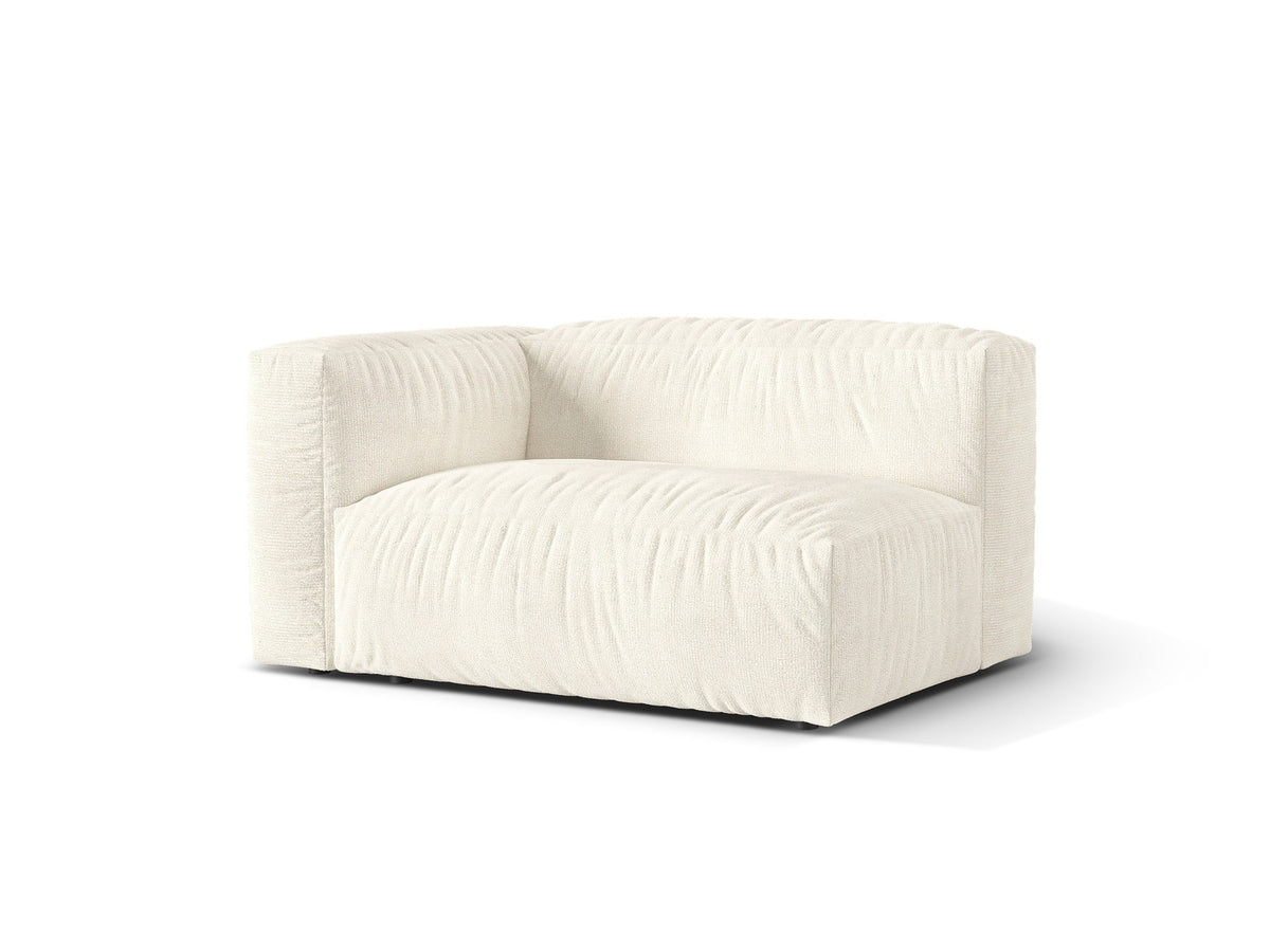 Doppelsitz-Sofa links Martina in Ivory-Monet präsentiert im Onlineshop von KAQTU Design AG. Modulares Sofa ist von Micadoni