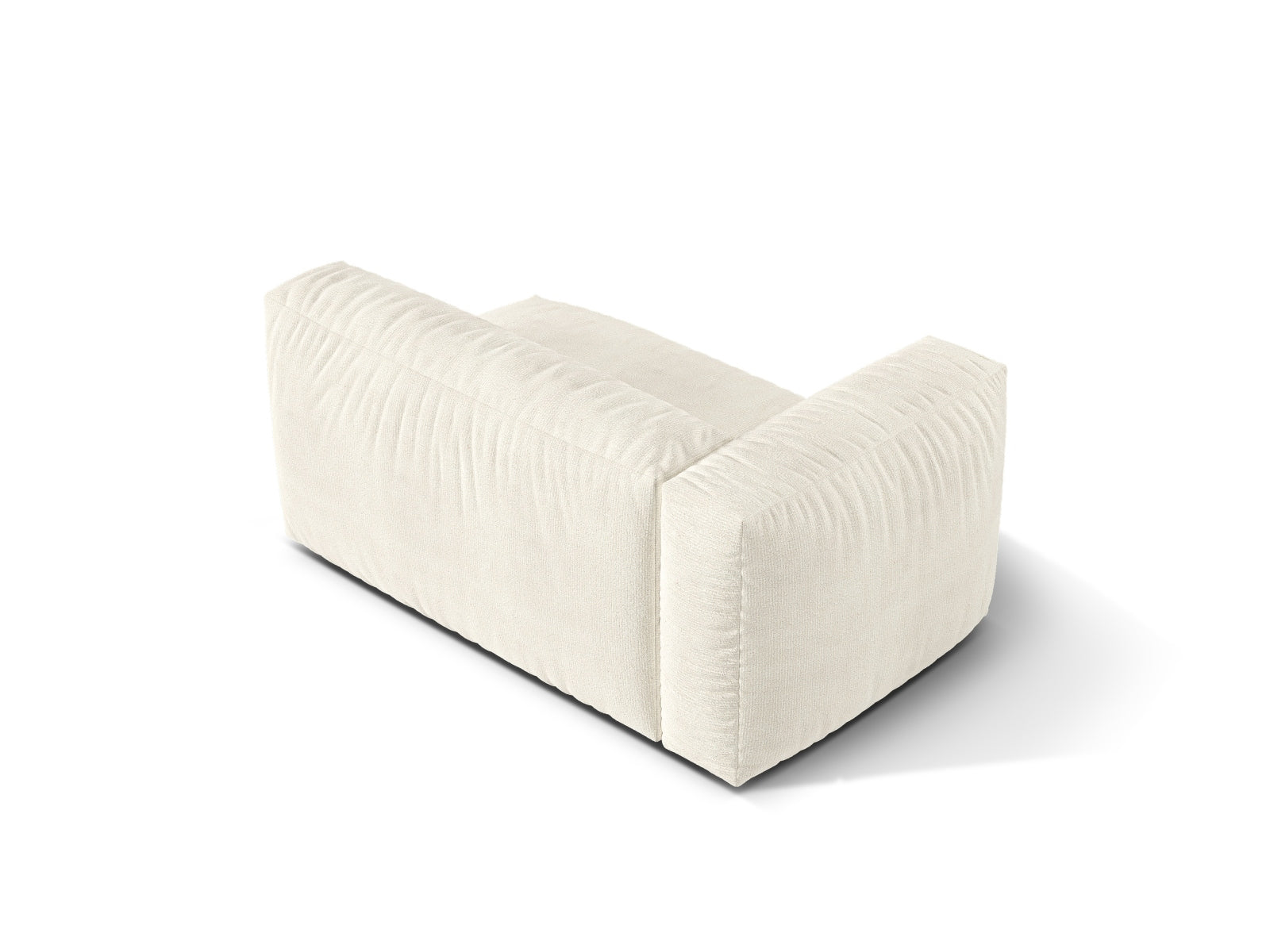 Elegantes Doppelsitz-Sofa links Martina in sanftem Ivory-Monet, ideal für stilvolle und einladende Wohnräume.