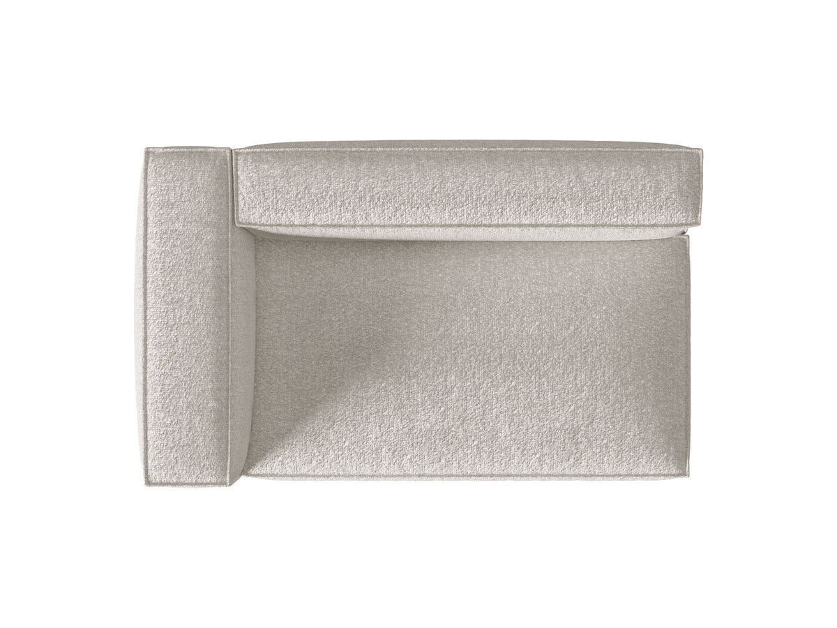 Nuria Boucle Modular Sofa links 3 Sitzer in Grey Beige Melange-Monet präsentiert im Onlineshop von KAQTU Design AG. Modulares Sofa ist von Micadoni