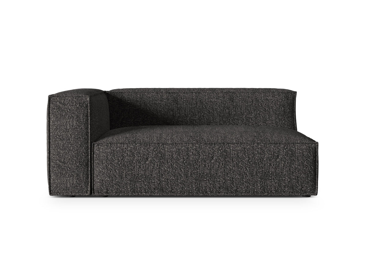 Nuria Boucle Modular Sofa links 3 Sitzer in Anthracite-Monet präsentiert im Onlineshop von KAQTU Design AG. Modulares Sofa ist von Micadoni