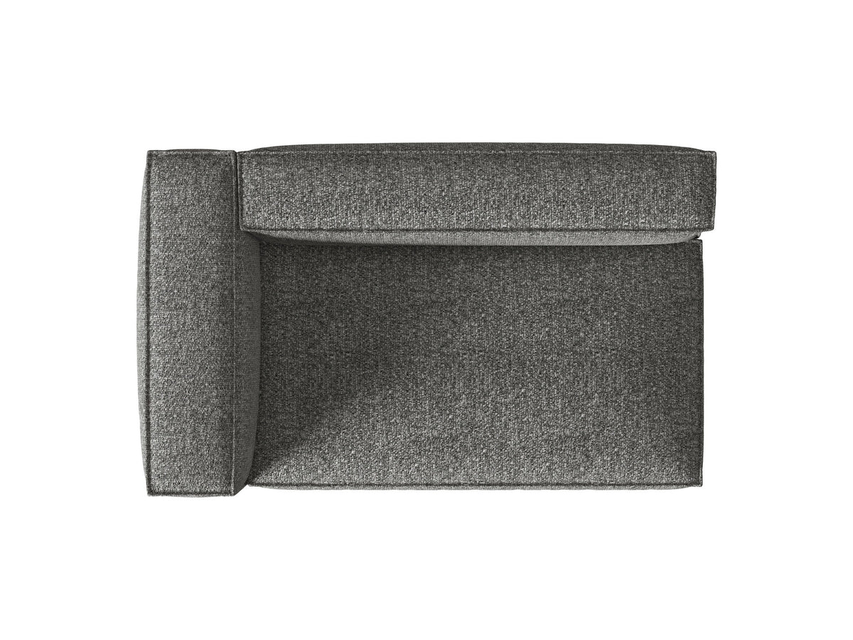 Nuria Boucle Modular Sofa links 3 Sitzer in Graphite-Monet präsentiert im Onlineshop von KAQTU Design AG. Modulares Sofa ist von Micadoni