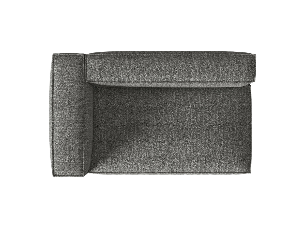 Nuria Boucle Modular Sofa links 3 Sitzer in Graphite-Monet präsentiert im Onlineshop von KAQTU Design AG. Modulares Sofa ist von Micadoni