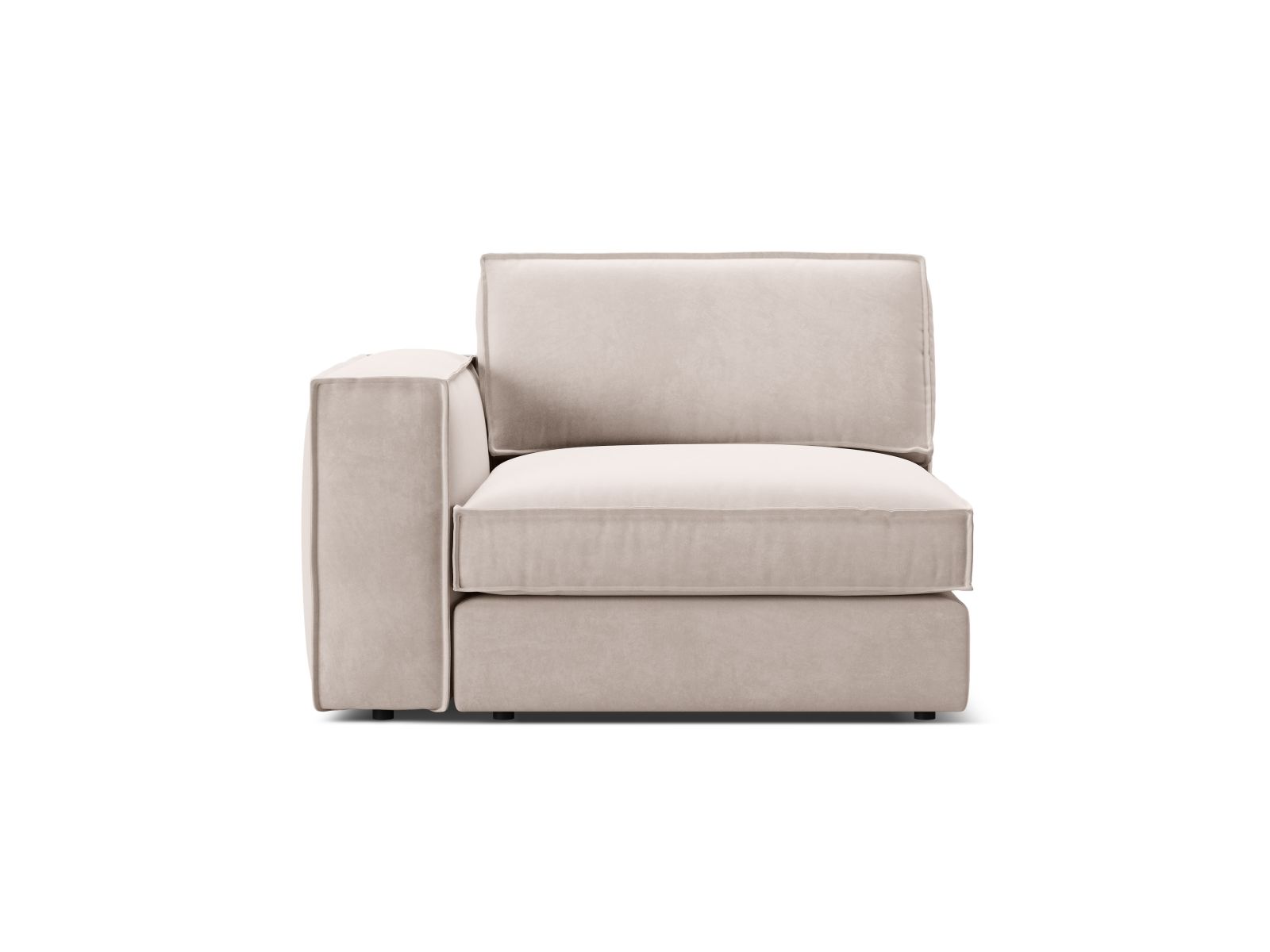 1-Sitzer Modul links Pola in Beige-Salvador präsentiert im Onlineshop von KAQTU Design AG. Modulares Sofa ist von Micadoni