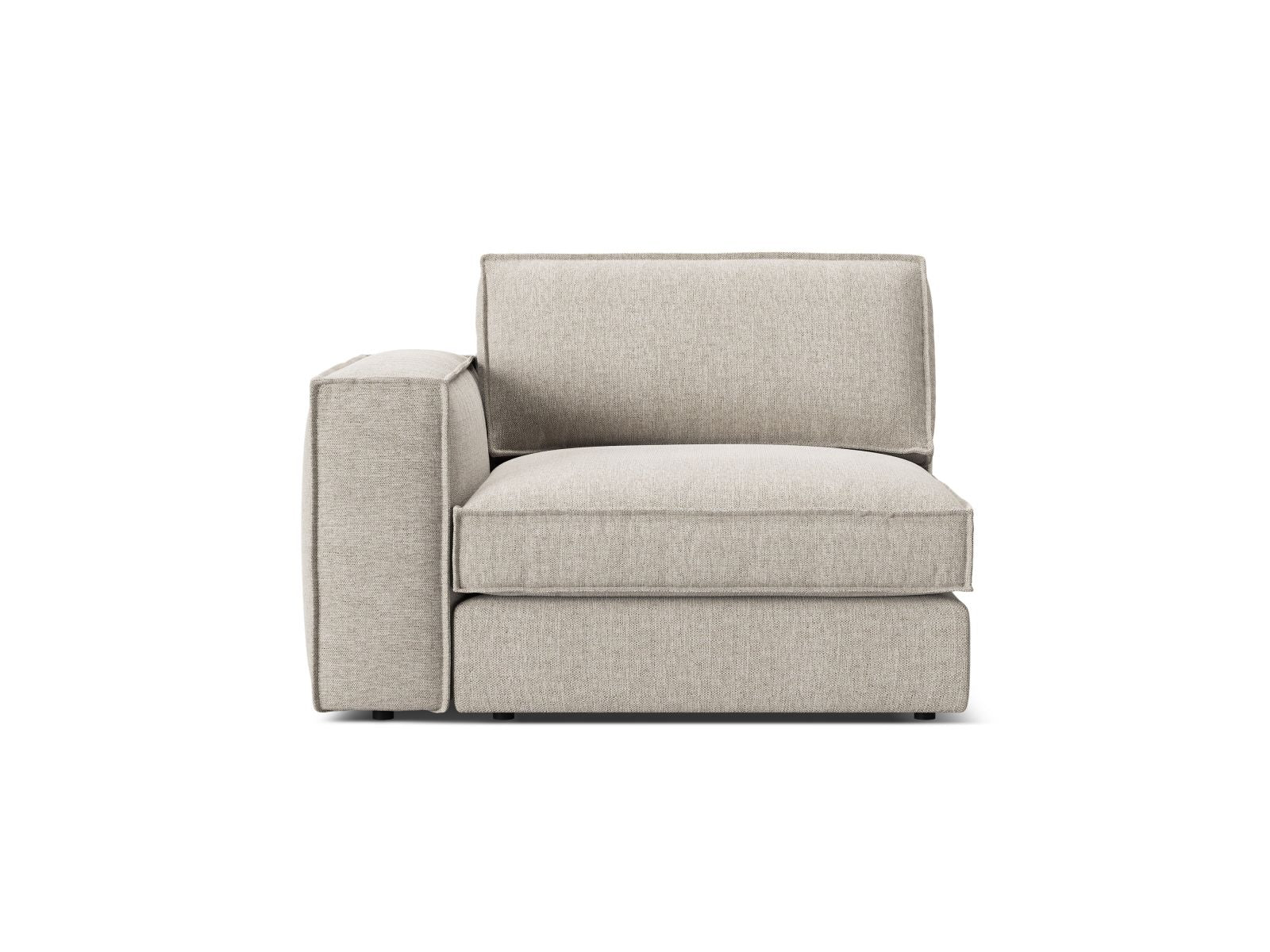 1-Sitzer Modul Links Pola in Sand-Babel präsentiert im Onlineshop von KAQTU Design AG. Modulares Sofa ist von Micadoni