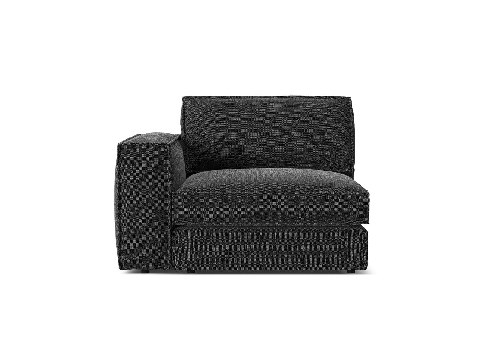 1-Sitzer Modul Links Pola in Black-Babel präsentiert im Onlineshop von KAQTU Design AG. Modulares Sofa ist von Micadoni