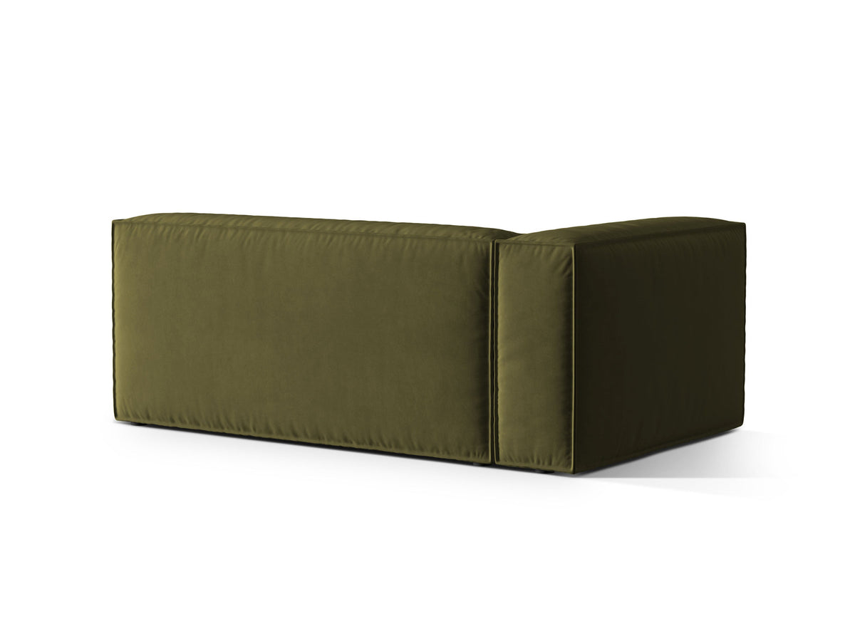 Nuria Velour links Modular Sofa 3 Sitzer in Moss Green Melange-Paris präsentiert im Onlineshop von KAQTU Design AG. Modulares Sofa ist von Micadoni
