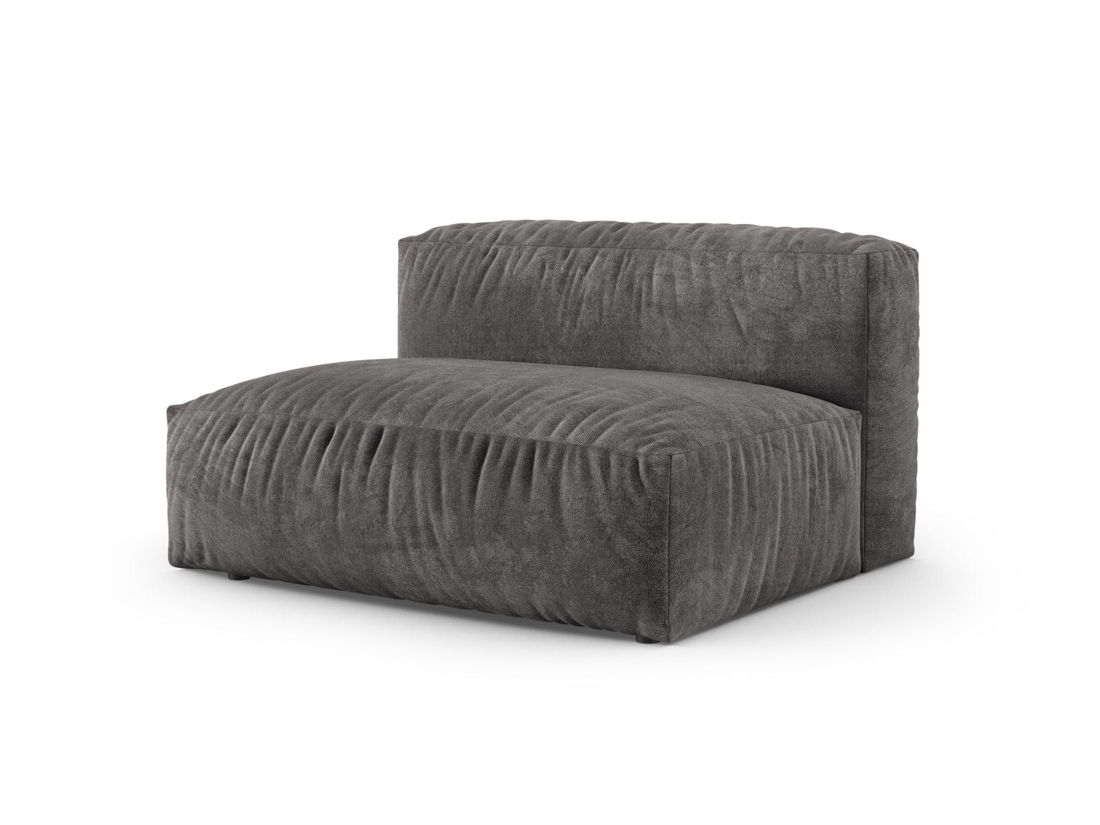 Elegantes XL Doppelsitz-Sofa links Martina in Grey-Vogue, ideal für stilvolle Wohnräume. Modulares Design von Micadoni.