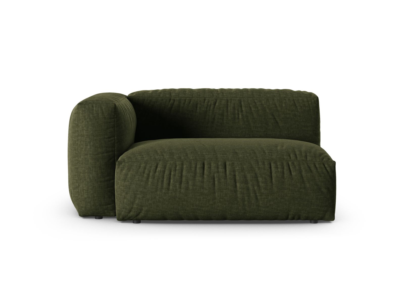 Doppelsitz-Sofa links XL Martina in Green-Boston präsentiert im Onlineshop von KAQTU Design AG. Modulares Sofa ist von Micadoni