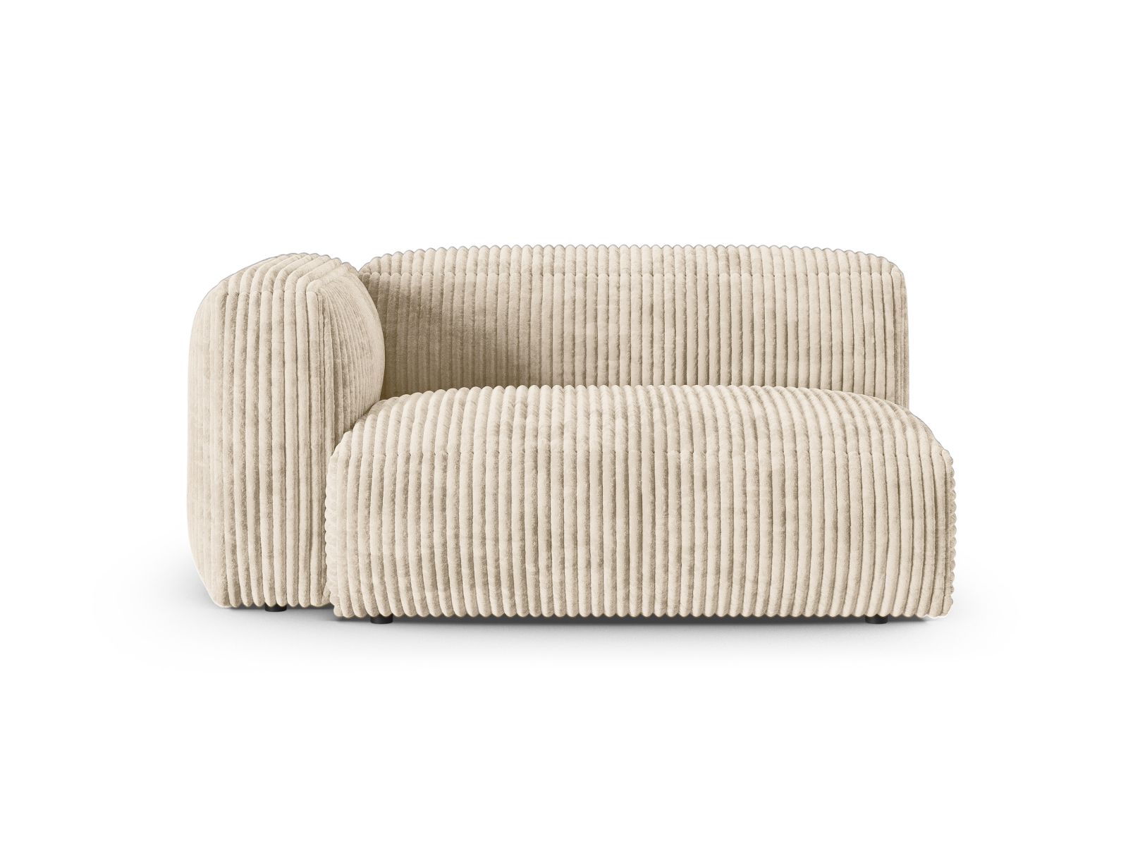 Doppelsitz-Sofa links XL Martina in Light Beige-Tilia präsentiert im Onlineshop von KAQTU Design AG. Modulares Sofa ist von Micadoni