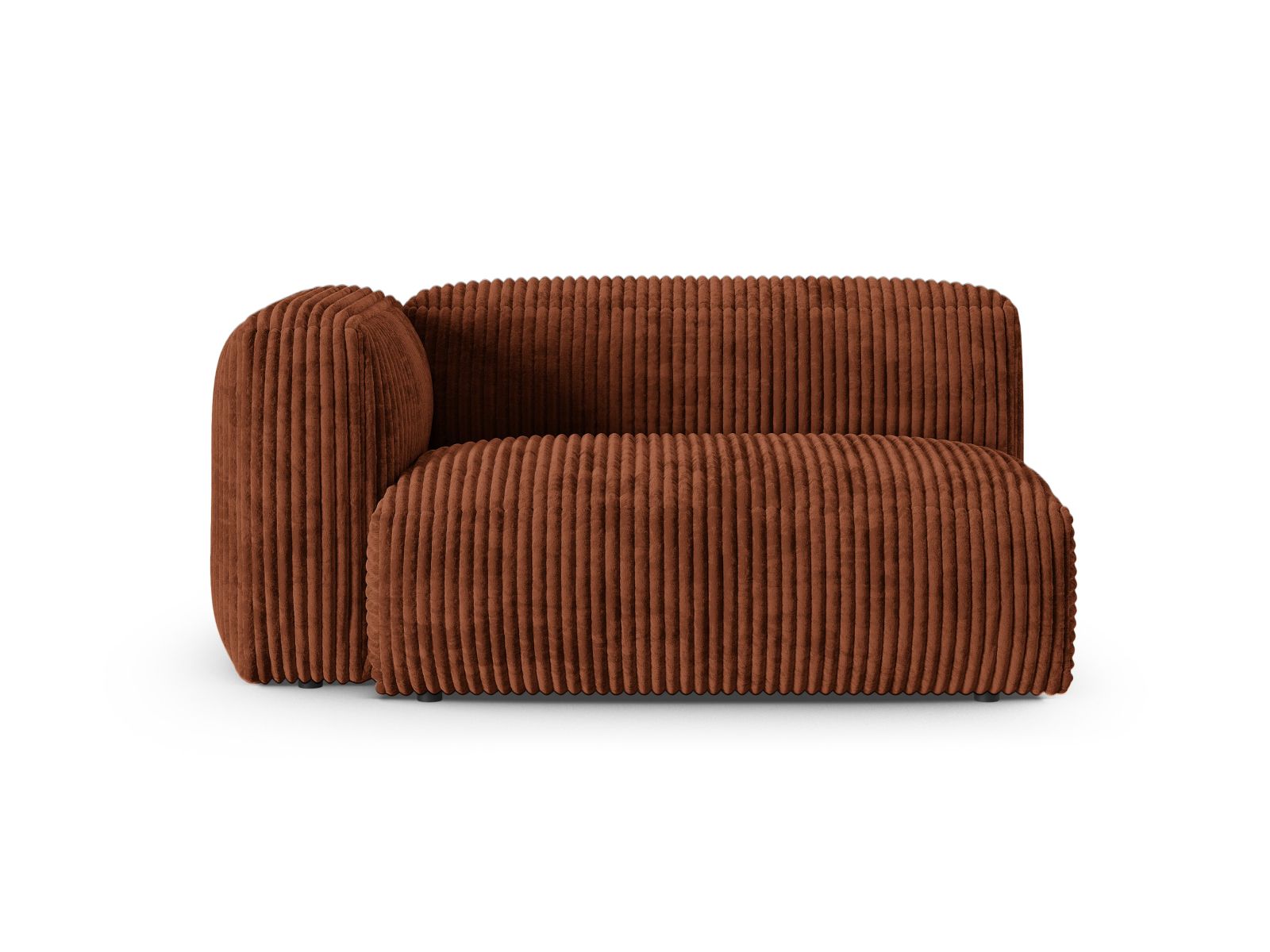 Doppelsitz-Sofa links XL Martina in Brick-Tilia präsentiert im Onlineshop von KAQTU Design AG. Modulares Sofa ist von Micadoni