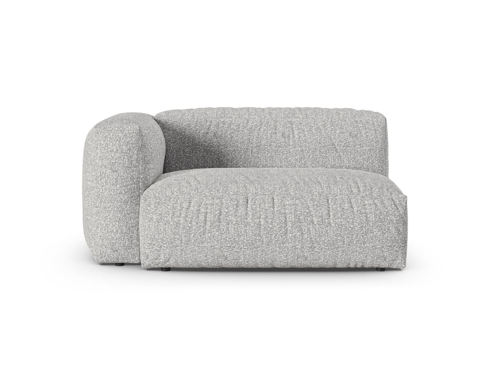 Doppelsitz-Sofa links XL Martina in Silver-Monet präsentiert im Onlineshop von KAQTU Design AG. Modulares Sofa ist von Micadoni