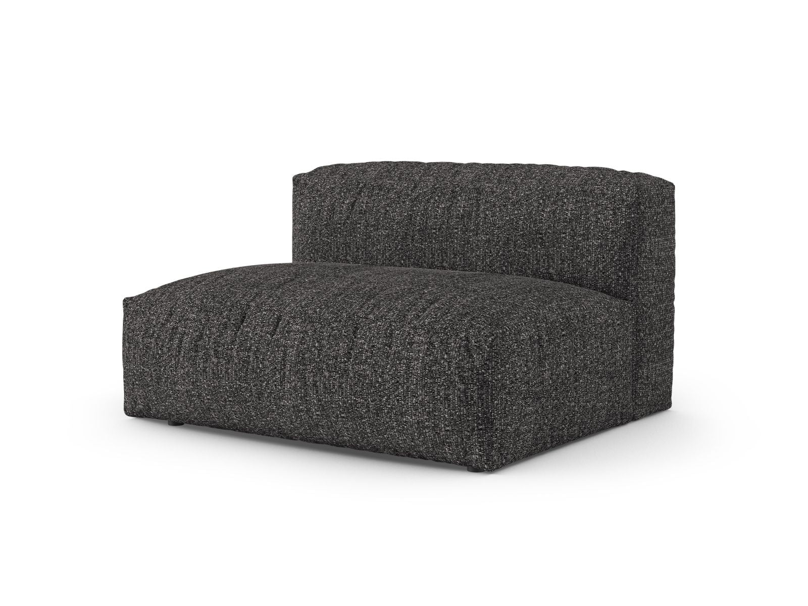Elegantes XL Doppelsitz-Sofa links Martina in Anthrazit, ideal für moderne Wohnräume. Teil der modularen Sofa-Kollektion von Micadoni.
