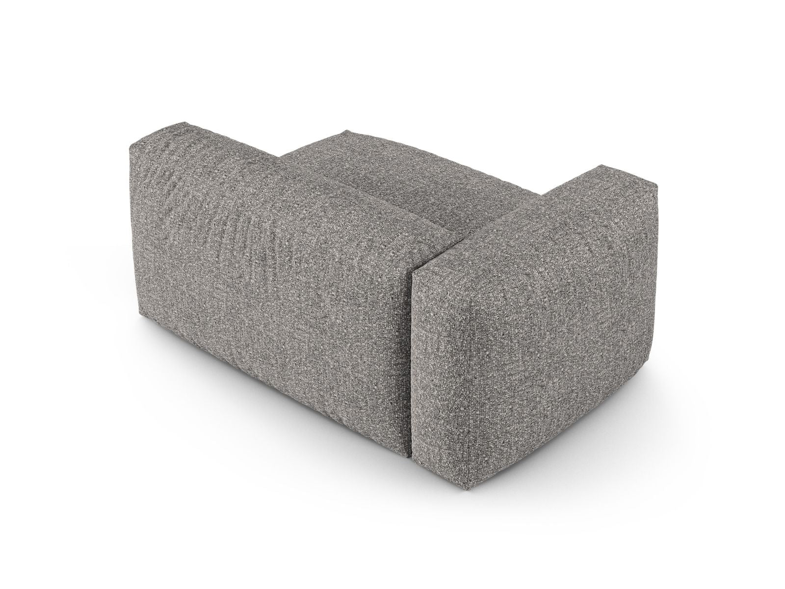 Elegantes XL Doppelsitz-Sofa links Martina in modernem Graphit, ideal für kreative Wohnräume und stilvolle Einrichtungslösungen.