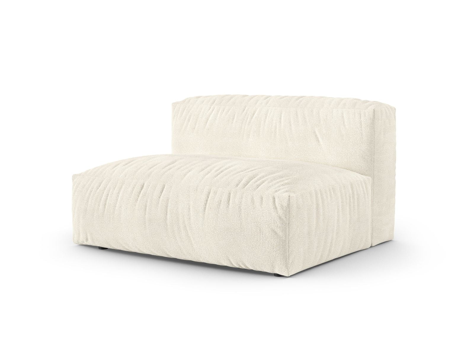 Elegantes XL Doppelsitz-Sofa links Martina in Ivory-Monet, ideal für stilvolle Wohnräume. Modulares Design von Micadoni.