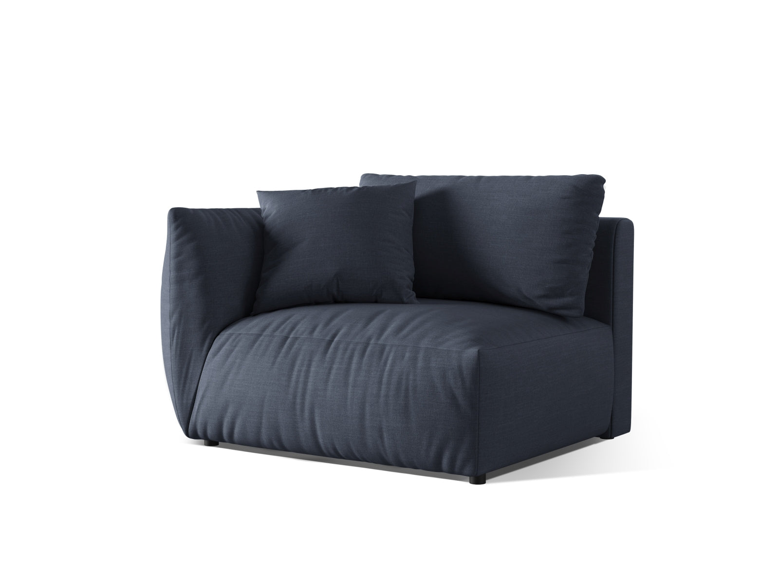 Elegantes 1-Sitzer-Modul des Chris Sofas in zartem Mintgrün, perfekt für moderne Wohnkonzepte und entspannende Ecken.
