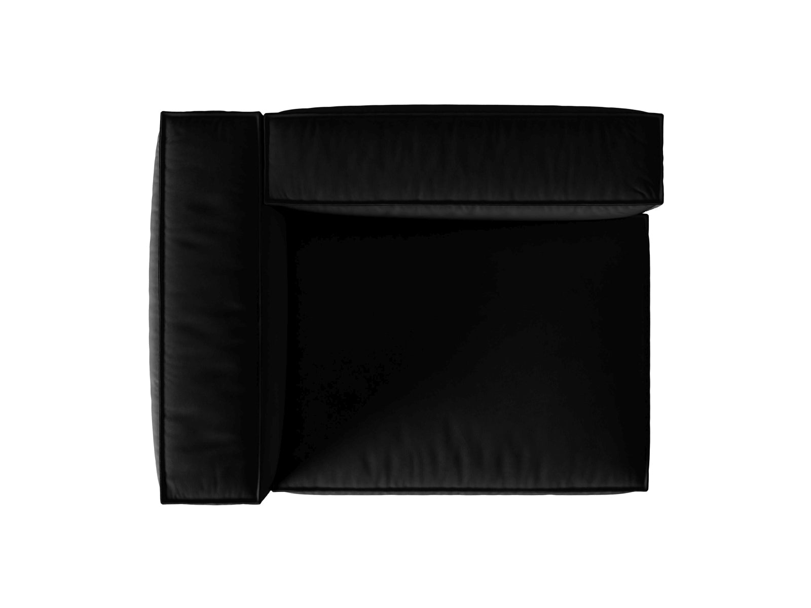 Nuria Velour links Modular Sofa 2 Sitzer in Black präsentiert im Onlineshop von KAQTU Design AG. Modulares Sofa ist von Micadoni
