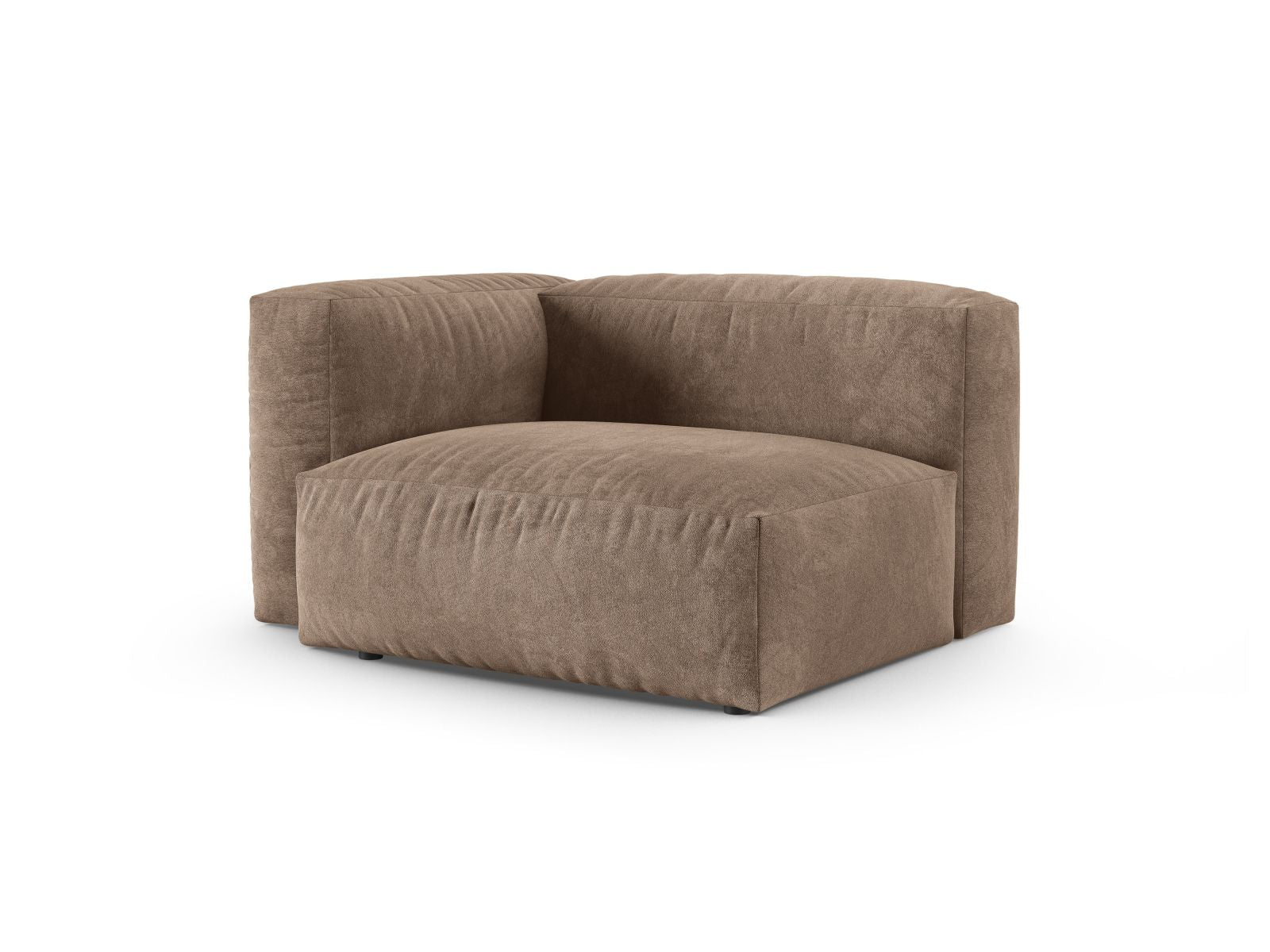 Elegantes 1-Sitzer Sofa Martina Wide XL links in stilvollem Dark Beige-Vogue, ideal für moderne Wohnräume und vielseitige Gestaltung.