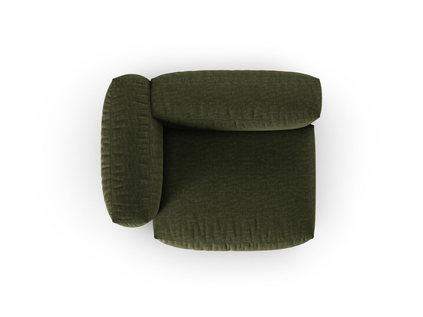 Stylisches 1-Sitzer Sofa Martina Wide XL links in trendigem Farbton, perfekt für moderne Wohnräume und entspannte Atmosphäre.