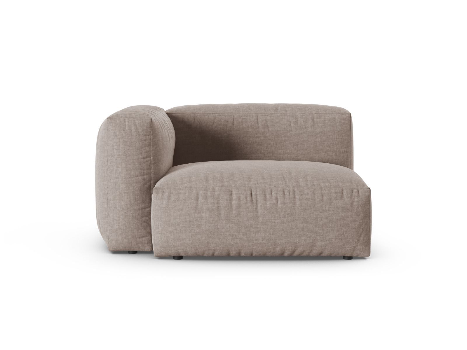 1-Sitzer Sofa Martina Wide XL links in Dark Beige-Boston präsentiert im Onlineshop von KAQTU Design AG. Modulares Sofa ist von Micadoni