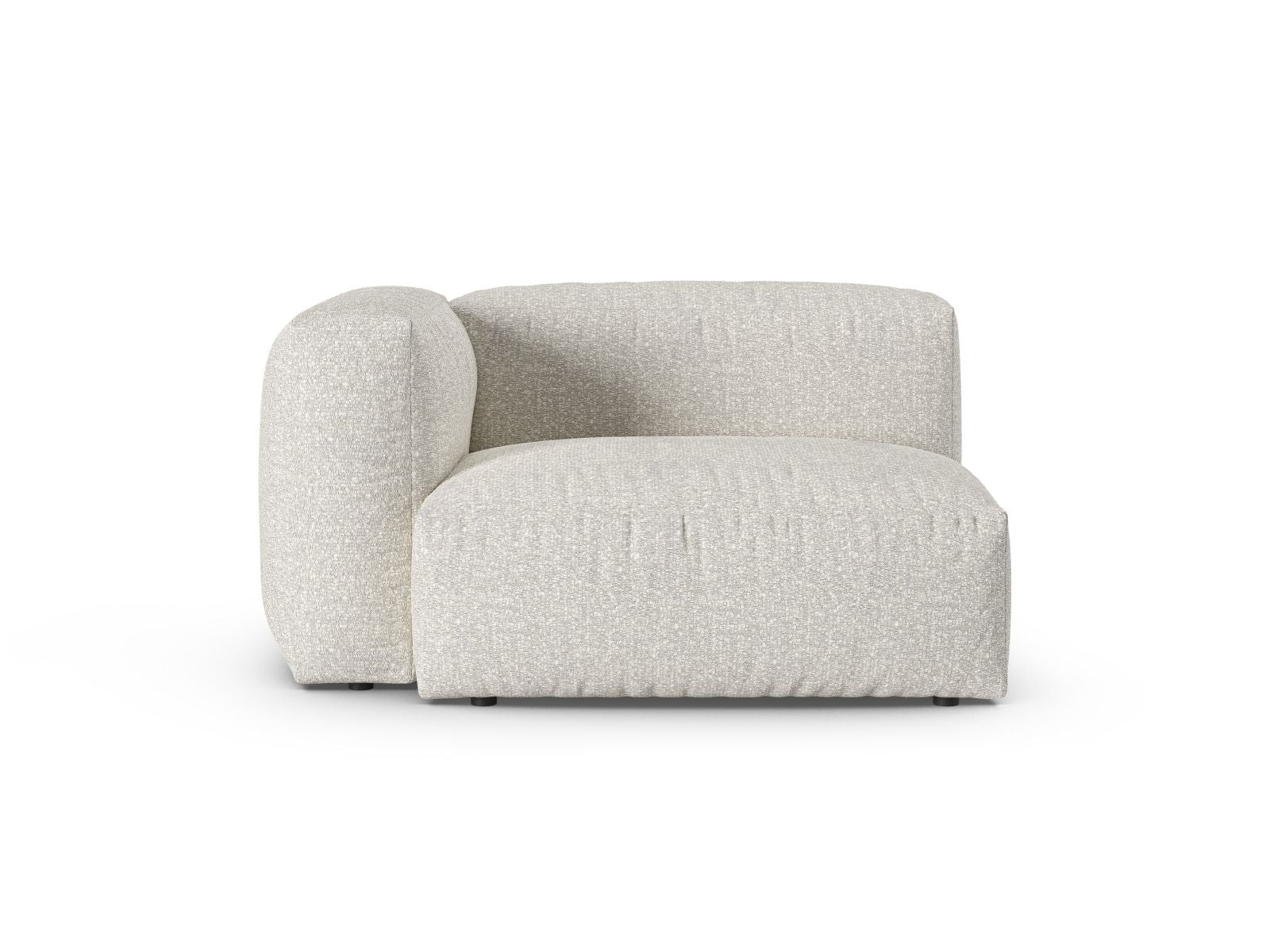 1-Sitzer Sofa Martina Wide XL links in Grey Beige Melange-Monet präsentiert im Onlineshop von KAQTU Design AG. Modulares Sofa ist von Micadoni