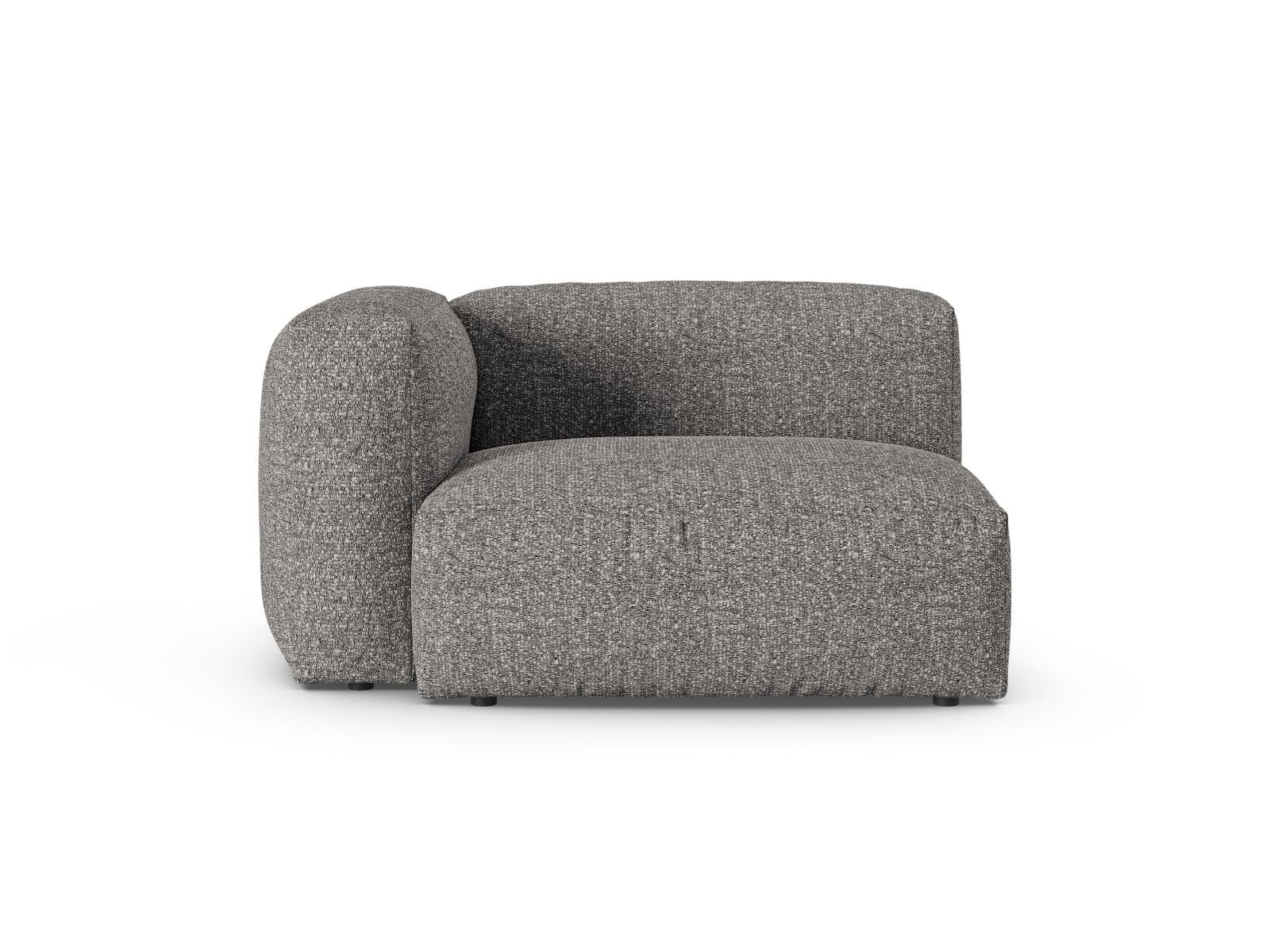 1-Sitzer Sofa Martina Wide XL links in Graphite-Monet präsentiert im Onlineshop von KAQTU Design AG. Modulares Sofa ist von Micadoni