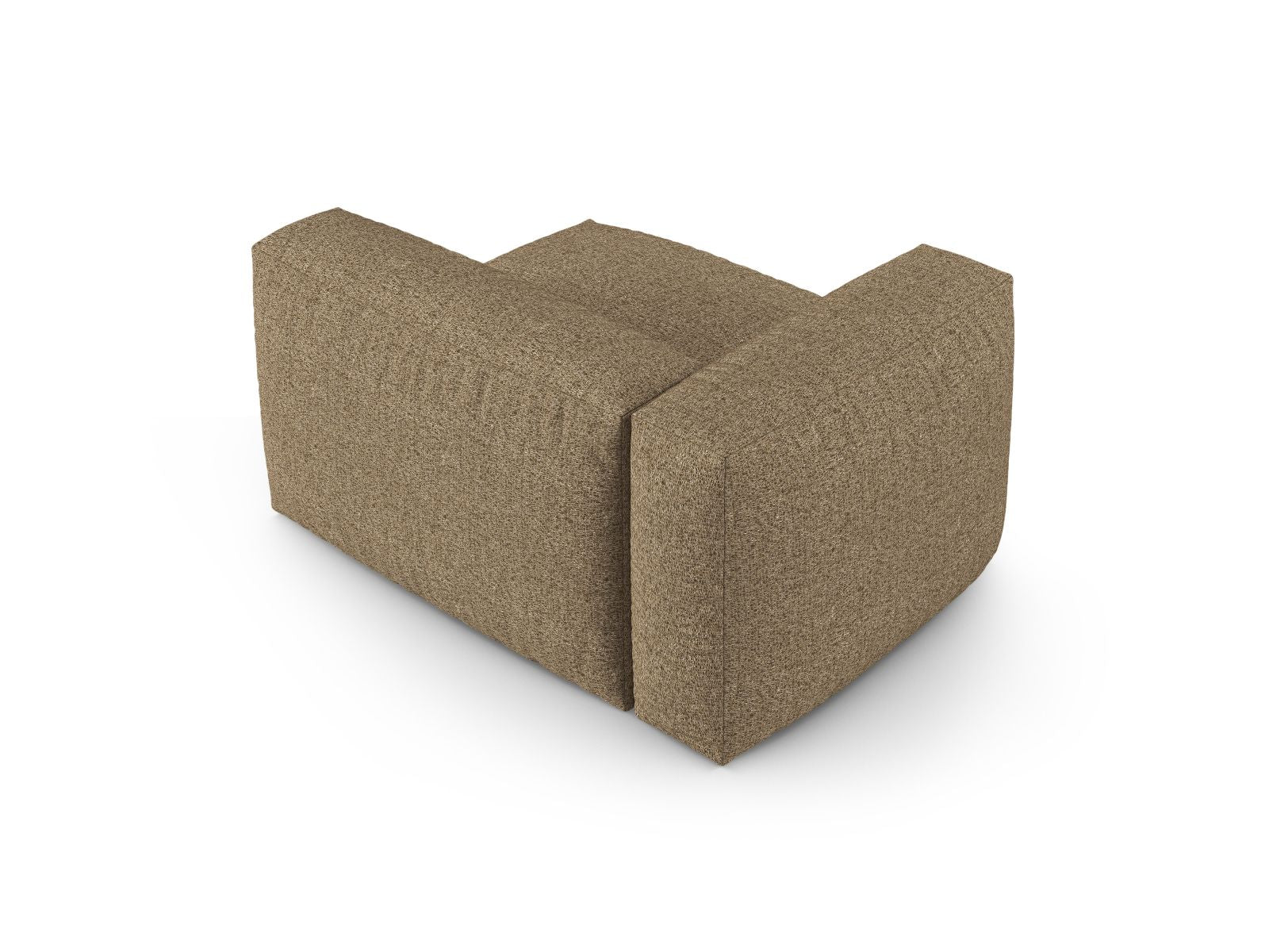 Elegantes 1-Sitzer Sofa Martina Wide XL links in warmem Cappuccino, ideal für stilvolle Wohnräume und entspannte Auszeiten.