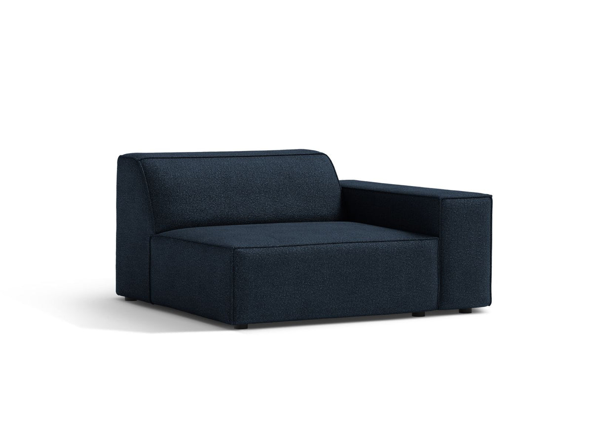 1-Sitzer Modul Rechts Jodie in Dark Blue-Baloo präsentiert im Onlineshop von KAQTU Design AG. Modulares Sofa ist von Micadoni