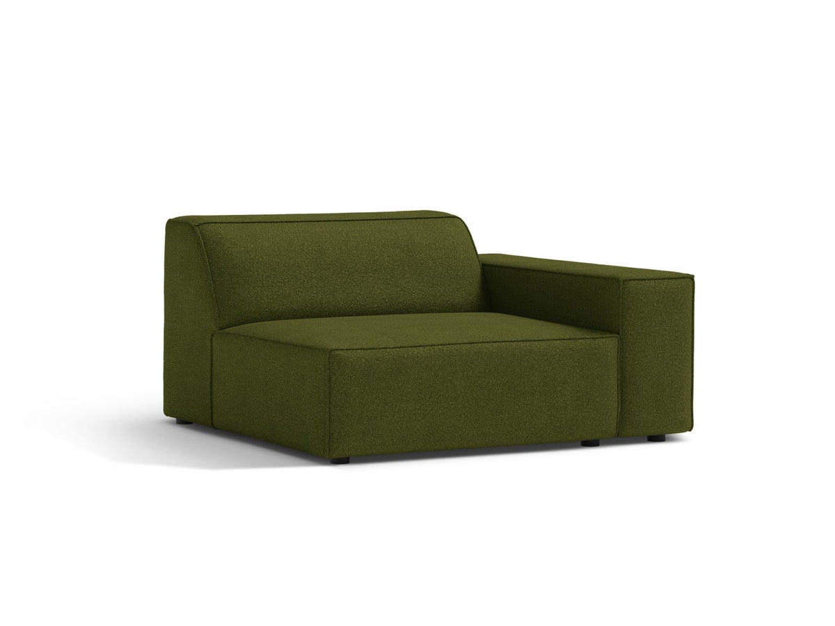 1-Sitzer Modul Rechts Jodie in Dark Olive Green-Baloo präsentiert im Onlineshop von KAQTU Design AG. Modulares Sofa ist von Micadoni
