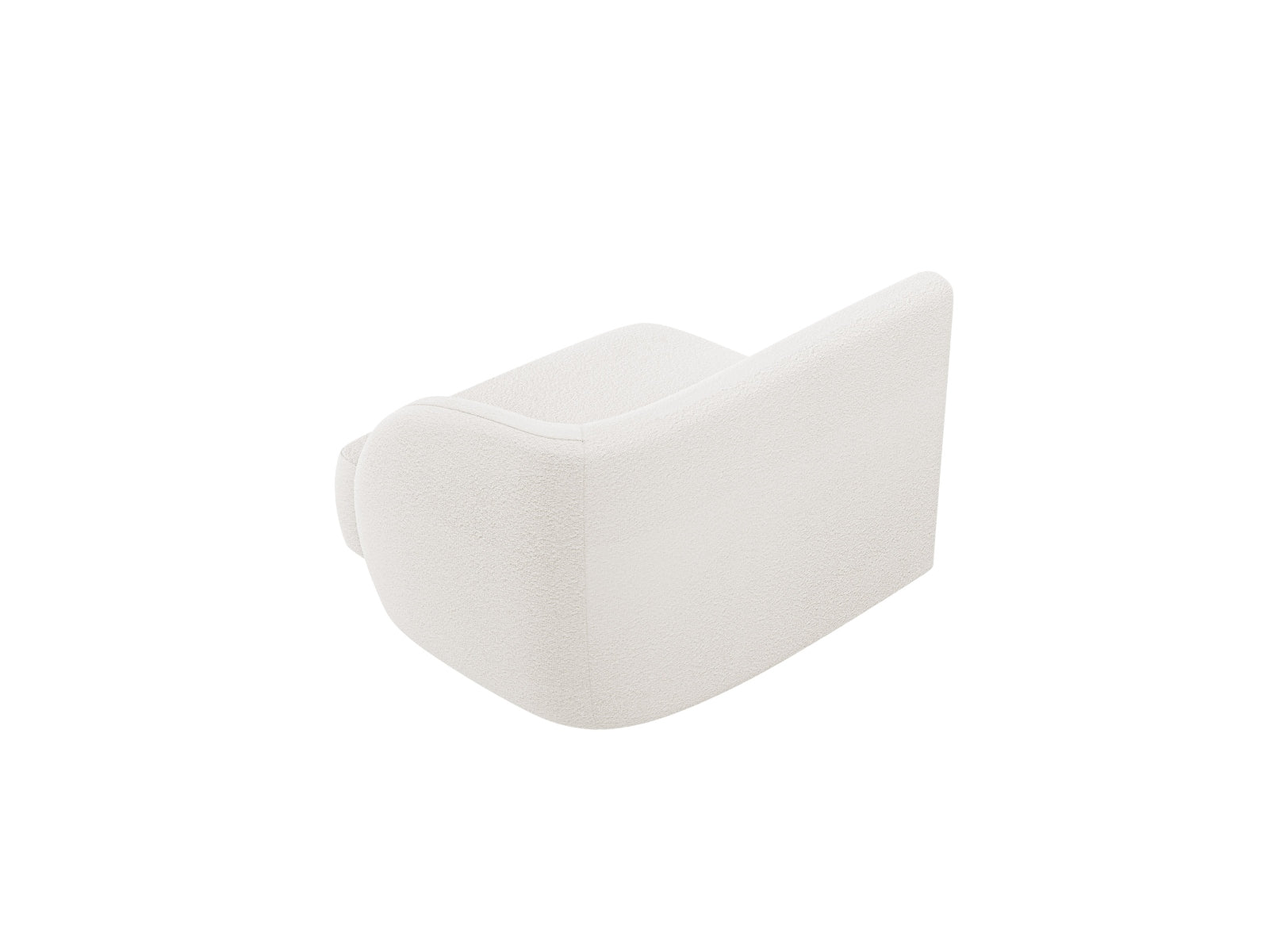 Miley Boucle Modul rechts 1 Sitzer in White präsentiert im Onlineshop von KAQTU Design AG. Modulares Sofa ist von Micadoni