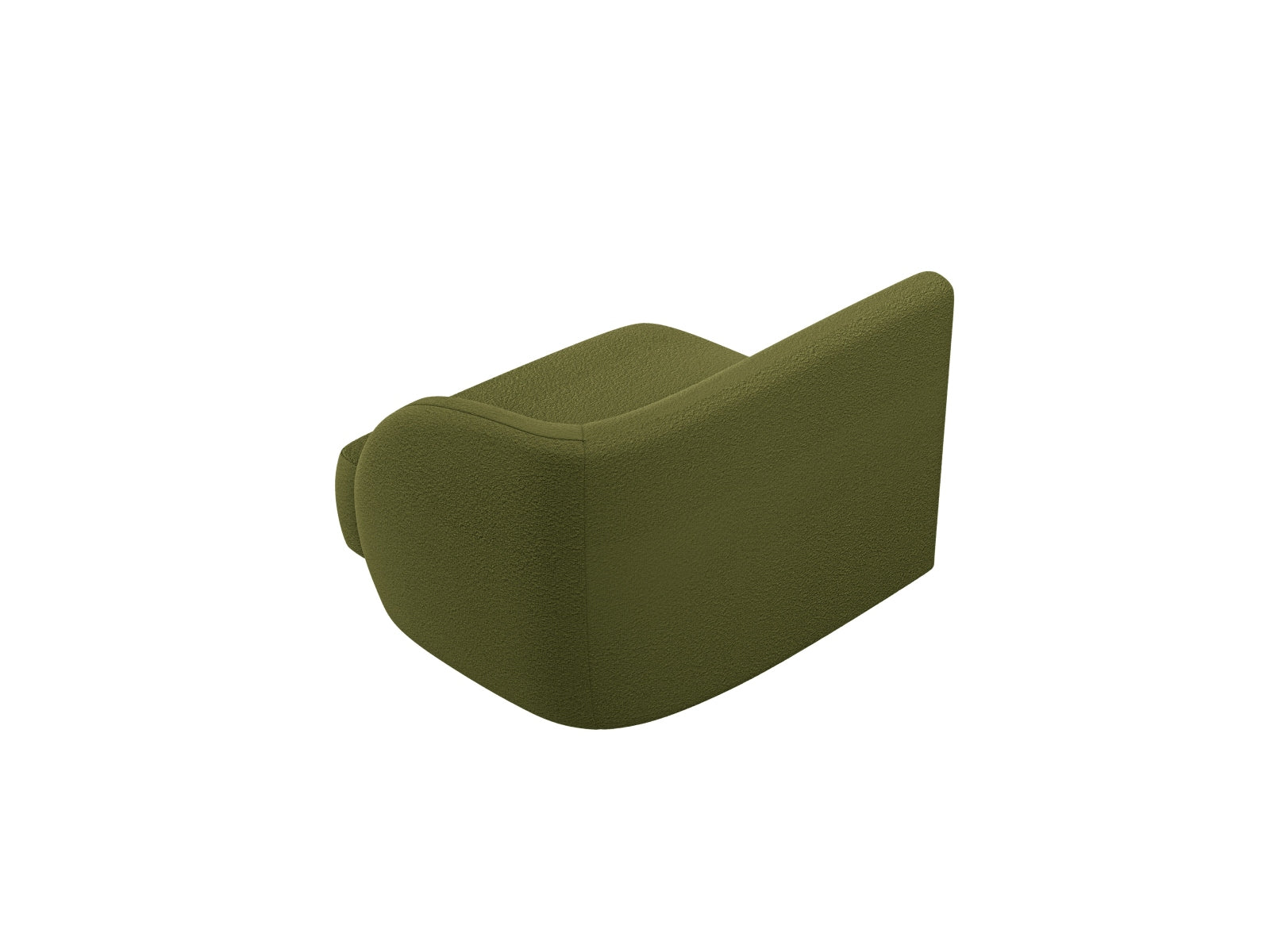 Miley Boucle Modul rechts 1 Sitzer in Dark Olive Green präsentiert im Onlineshop von KAQTU Design AG. Modulares Sofa ist von Micadoni