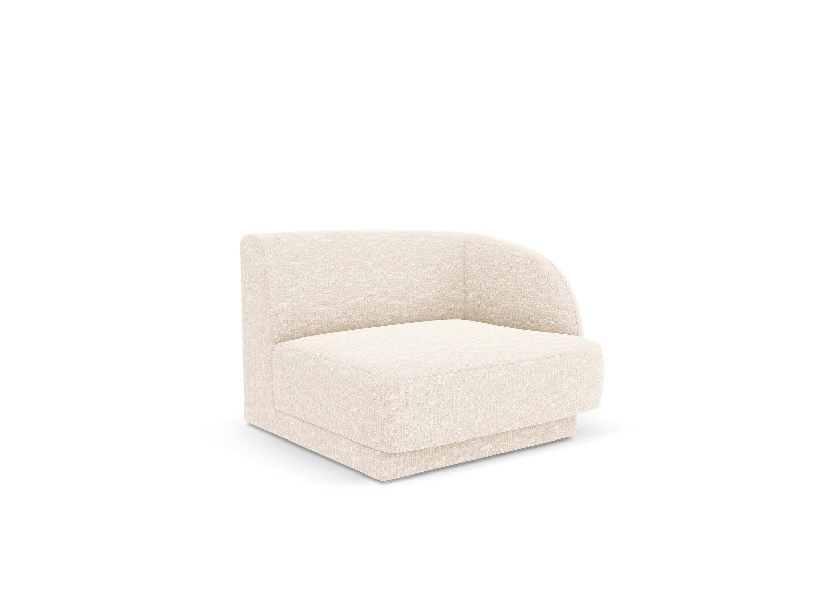 Miley Modul rechts 1 Sitzer in Light Beige präsentiert im Onlineshop von KAQTU Design AG. Modulares Sofa ist von Micadoni