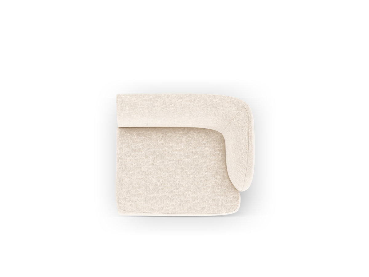 Miley Modul rechts 1 Sitzer in Light Beige-Haga präsentiert im Onlineshop von KAQTU Design AG. Modulares Sofa ist von Micadoni
