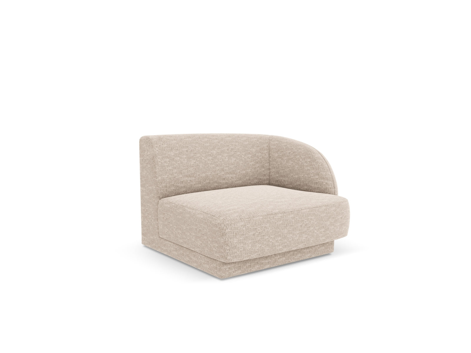 Miley Modul rechts 1 Sitzer in Beige präsentiert im Onlineshop von KAQTU Design AG. Modulares Sofa ist von Micadoni