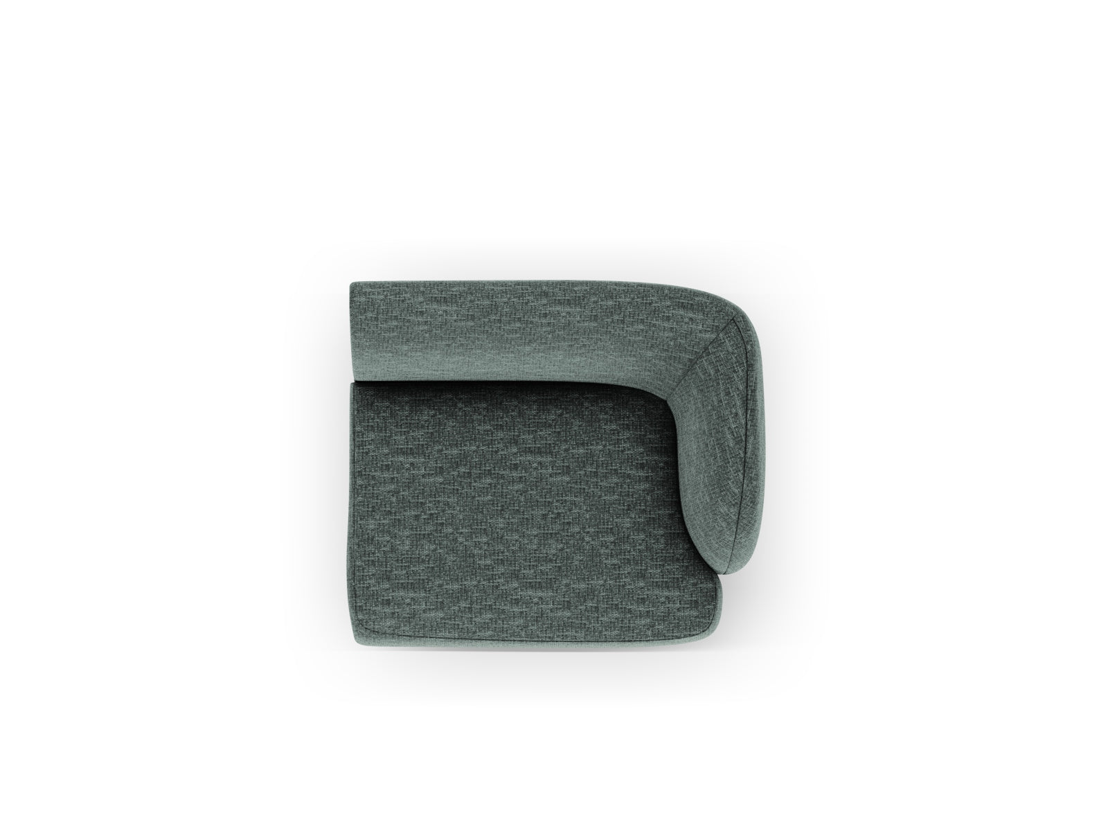 Miley Modul rechts 1 Sitzer in Petrol präsentiert im Onlineshop von KAQTU Design AG. Modulares Sofa ist von Micadoni